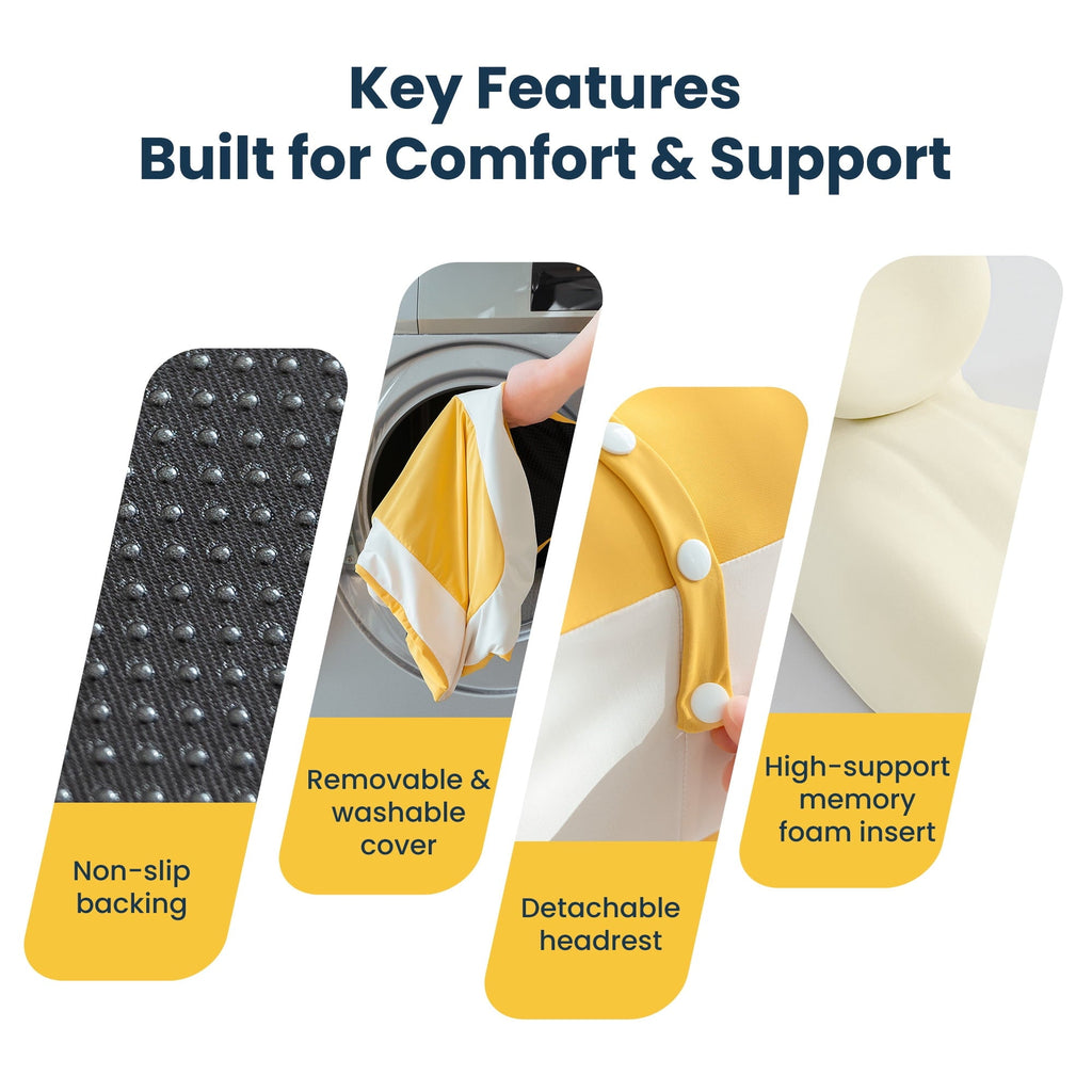 Ergonomic Memory Foam Memory Foam Reading Pillow, Multi-Position Support Bed Pillow for Petite Adults, Reading Tools, Fun Couple Pillows Pr... - Ergonomic Memory Foam Pillow for Neck Pain Support Detail