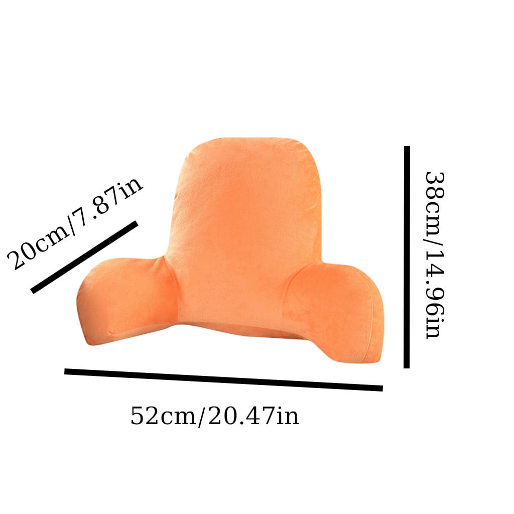 Orthopedic Support Backrest Pillow with Arms, Back Rest for Bed Sitting, Plush Big Backrest Lumbar Support Chair Cushion, Foam ... - Hotel Quality Plush Sleeping Pillows Detail