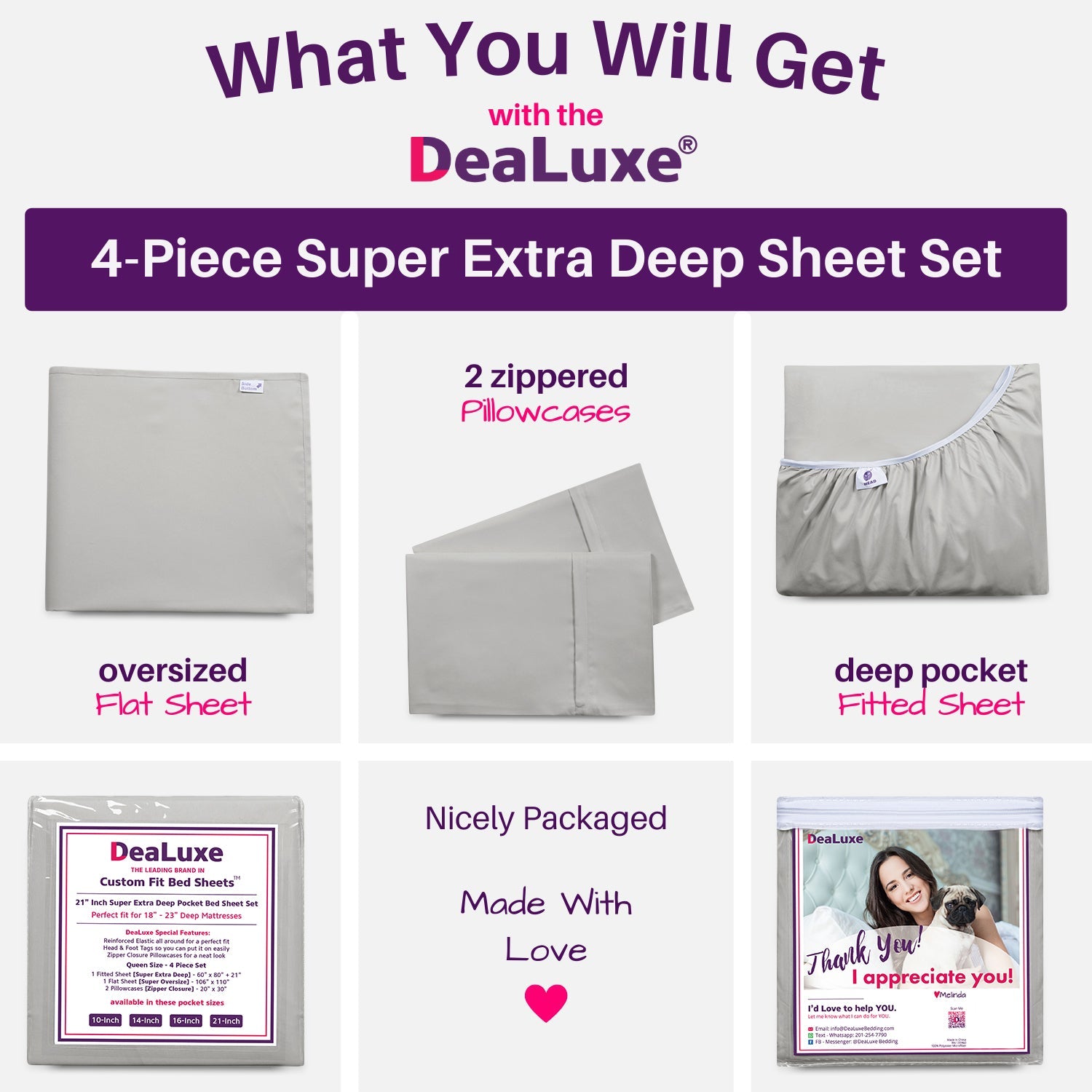 Premium Egyptian Cotton Bedding 21” King Extra Deep Pocket Sheets - Deep King Fitted Sheet - Super And Ultra Deep Sheet - For Deep Mattress -... - Breathable Egyptian Cotton Flat & Fitted Sheets Detail
