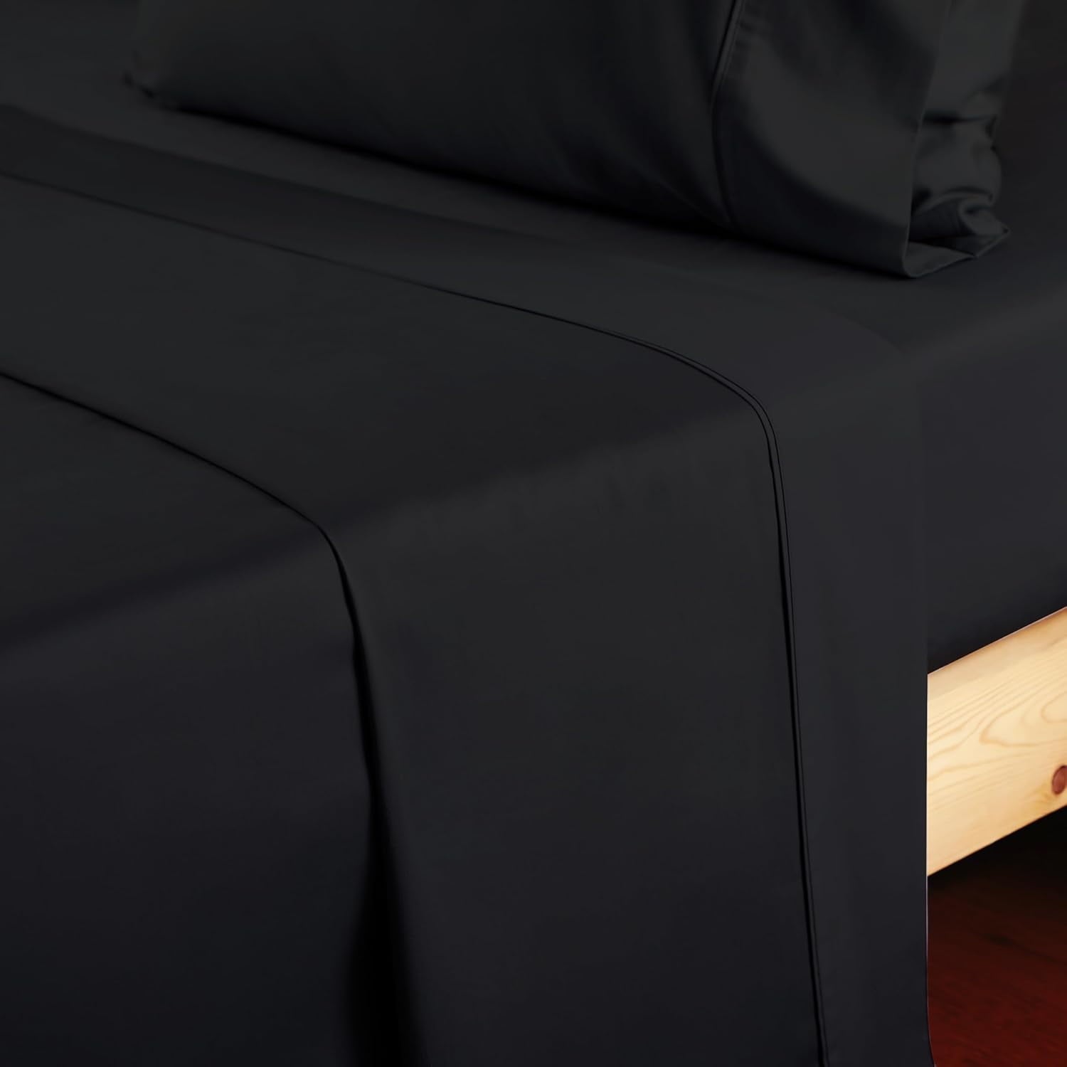 Breathable Luxury Sheet Only, 600 Thread Count 100% Egyptian Top Sheet 1Pcs, Cool & Breathable Bed Sheets Wrinkle, Fade, Stain Resistan... - Luxury Bed Sheet Set with Deep Pockets Detail