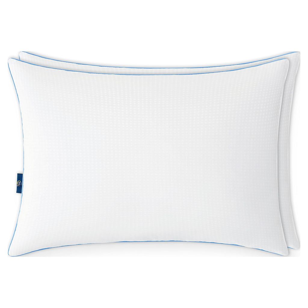 Ergonomic Memory Foam Cool Nites Bed Pillow, Standard/Queen, 2 Pack - Hotel Quality Plush Sleeping Pillows Detail