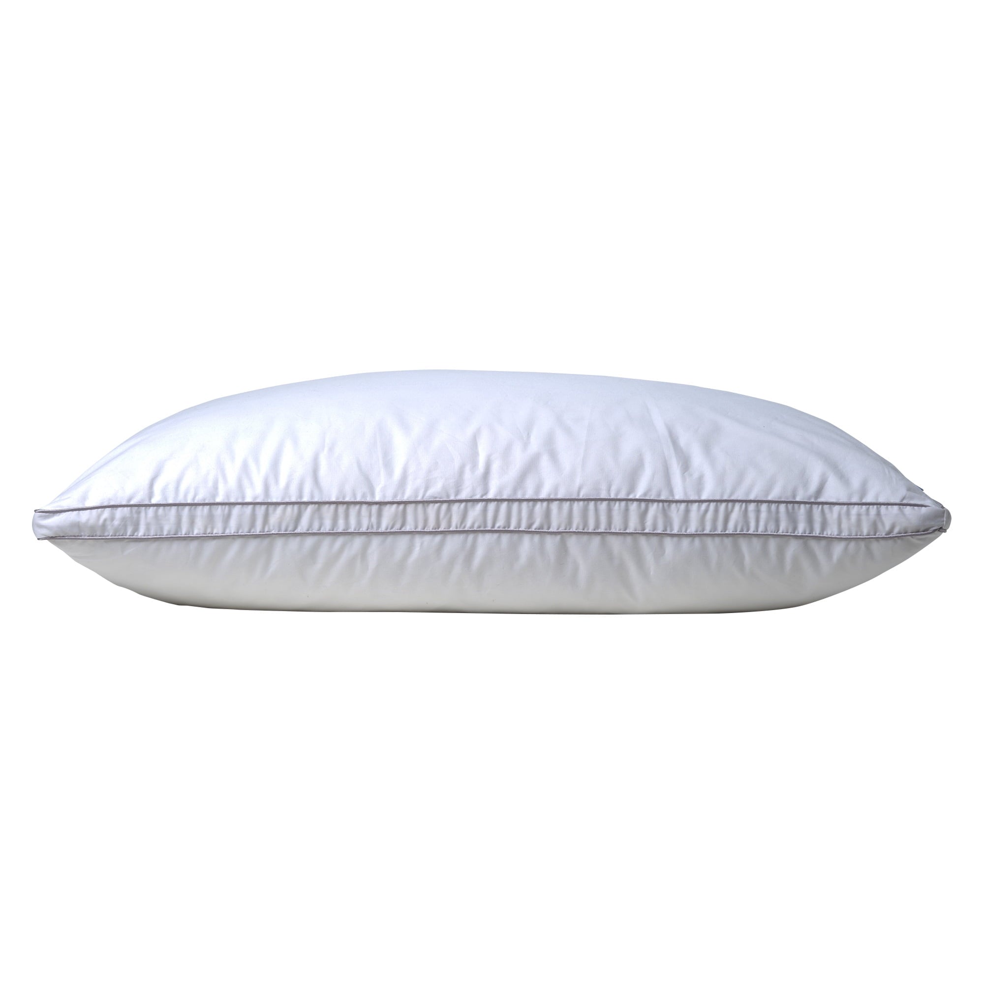 Hotel Collection Linen Premium Goose Down Feather Pillow for Bed, Soft & Supportive, Standard Size, White - Decorative Throw Pillow Cushion for Sofa & Bed Detail