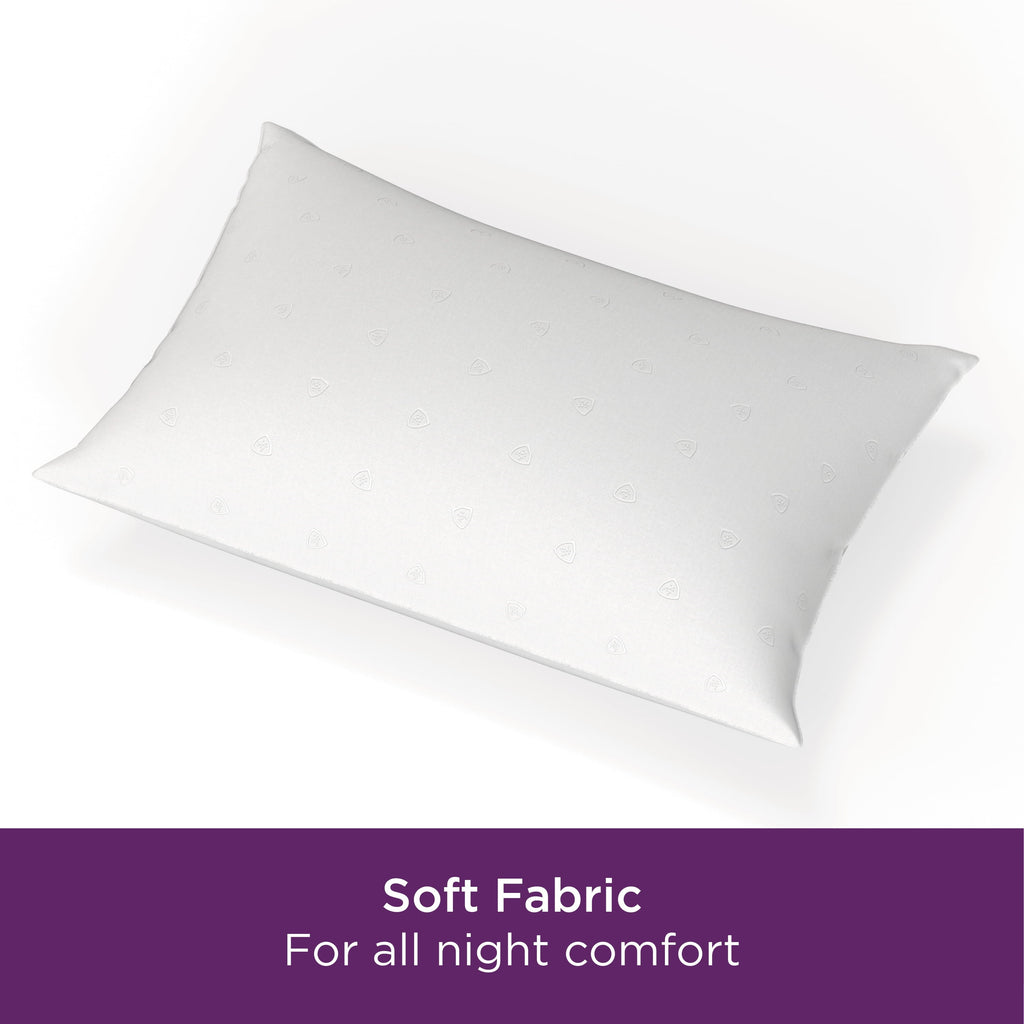 Ergonomic Memory Foam Bed Pillows, Standard/Queen (2 Count) - Hotel Quality Plush Sleeping Pillows Detail