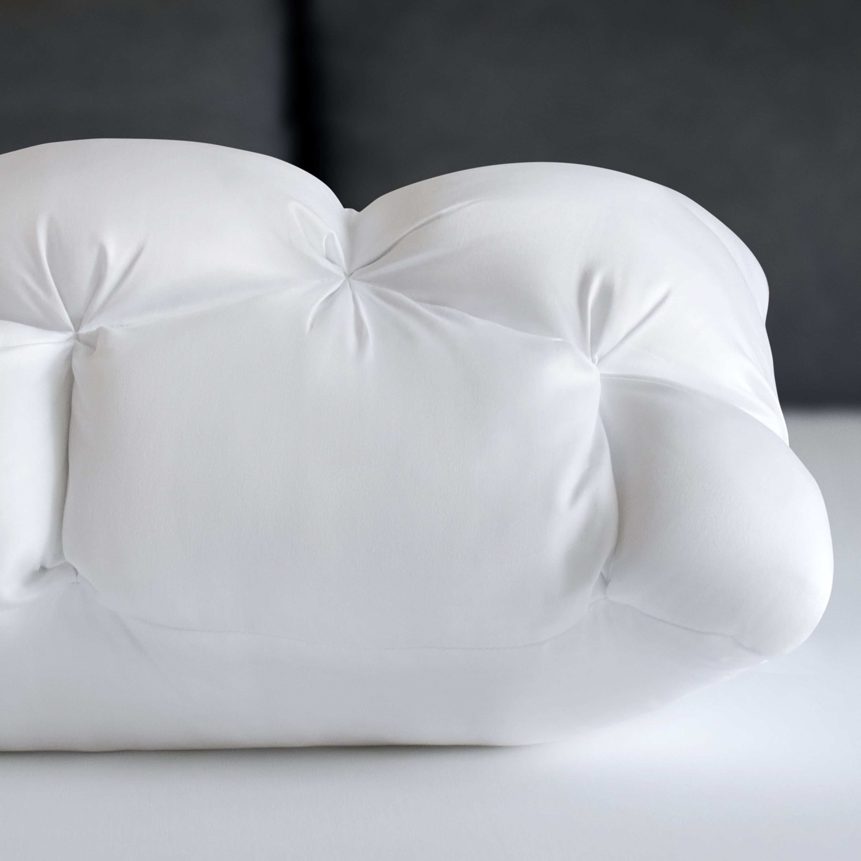 Orthopedic Support Down Alternative Cloud Luxe Bed Pillows, Standard/Queen - Adaptive Huggable Core (2 Pack) - Decorative Throw Pillow Cushion for Sofa & Bed Detail