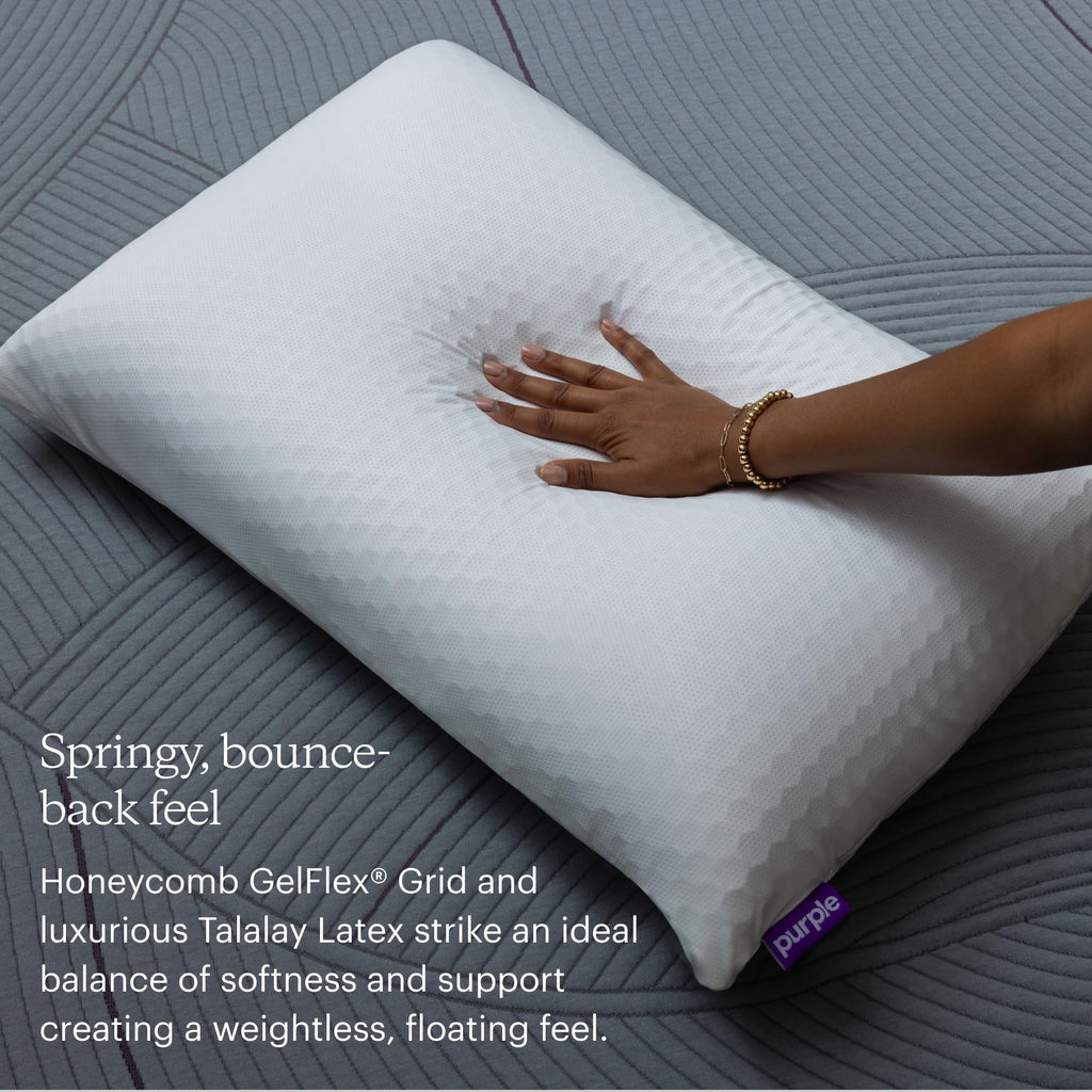 Fluffy Shredded Harmony Pillow Standard, Tall - 360º Grid Hex Technology, Hypoallergenic - Hotel Quality Plush Sleeping Pillows Detail