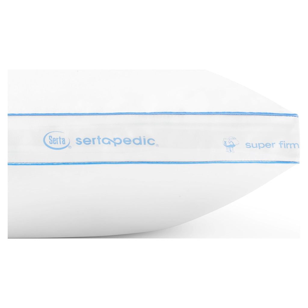 Ergonomic Memory Foam Extra Firm Pillow, Standard/Queen, 2 Pack, Hypoallergenic - Decorative Throw Pillow Cushion for Sofa & Bed Detail