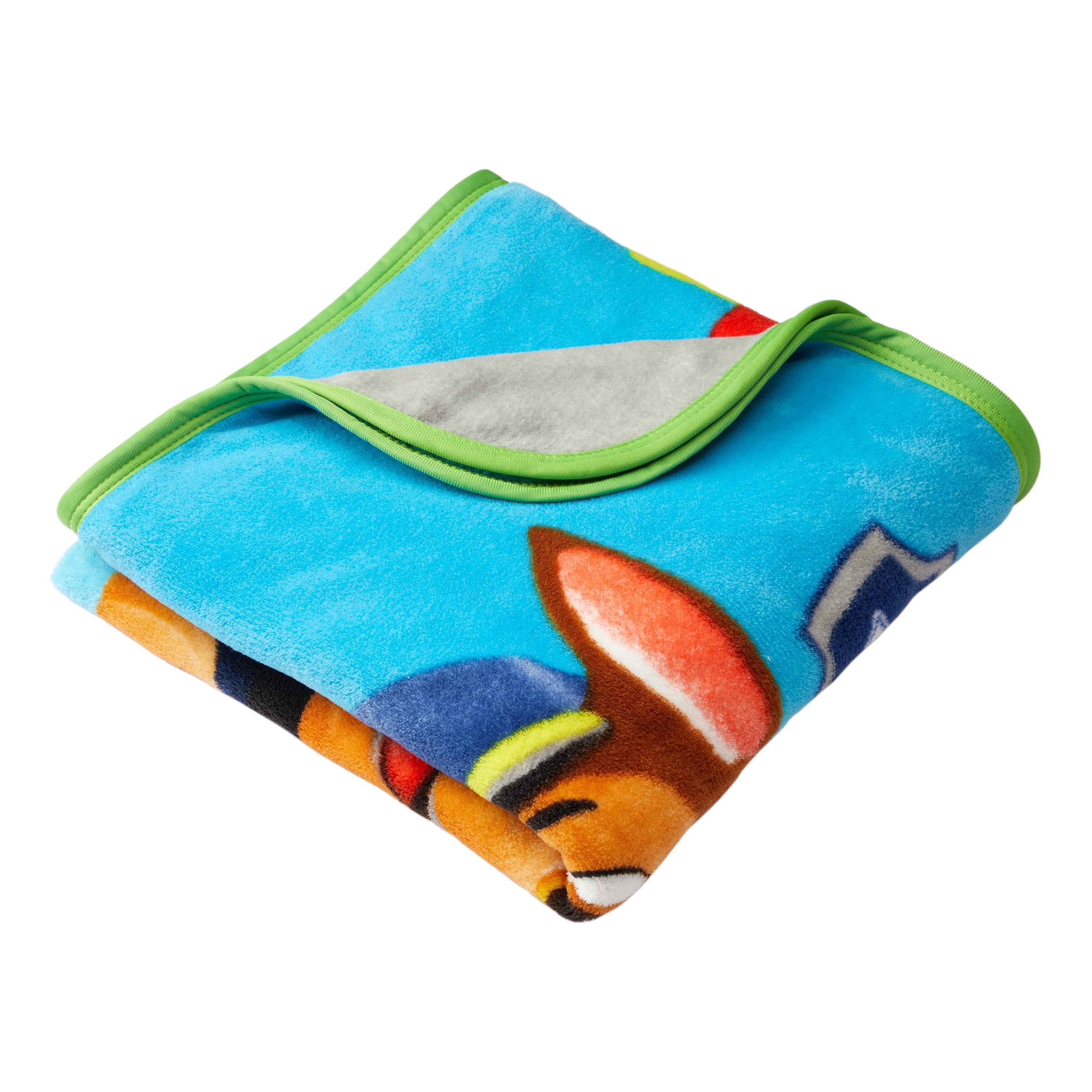 Reversible Sherpa Kids Coral Fleece Throw, 46 x60 - Super Soft Reversible Sherpa Flannel Blanket Detail