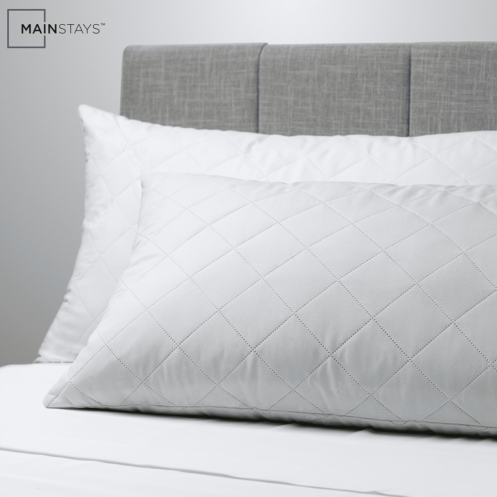 Decorative Plump Memory Foam Cluster Bed Pillow, Standard Queen - Orthopedic Shredded Foam Bed Pillow Set Detail