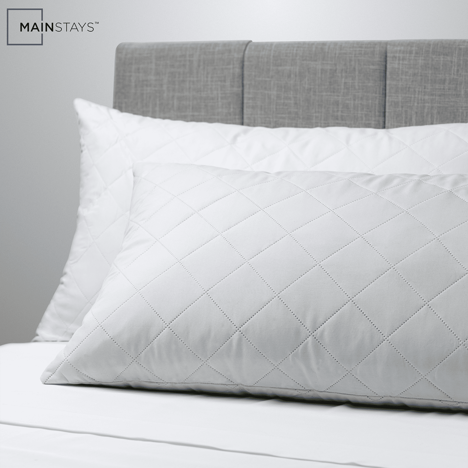 Decorative Plump Memory Foam Cluster Bed Pillow, Standard Queen - Orthopedic Shredded Foam Bed Pillow Set Detail