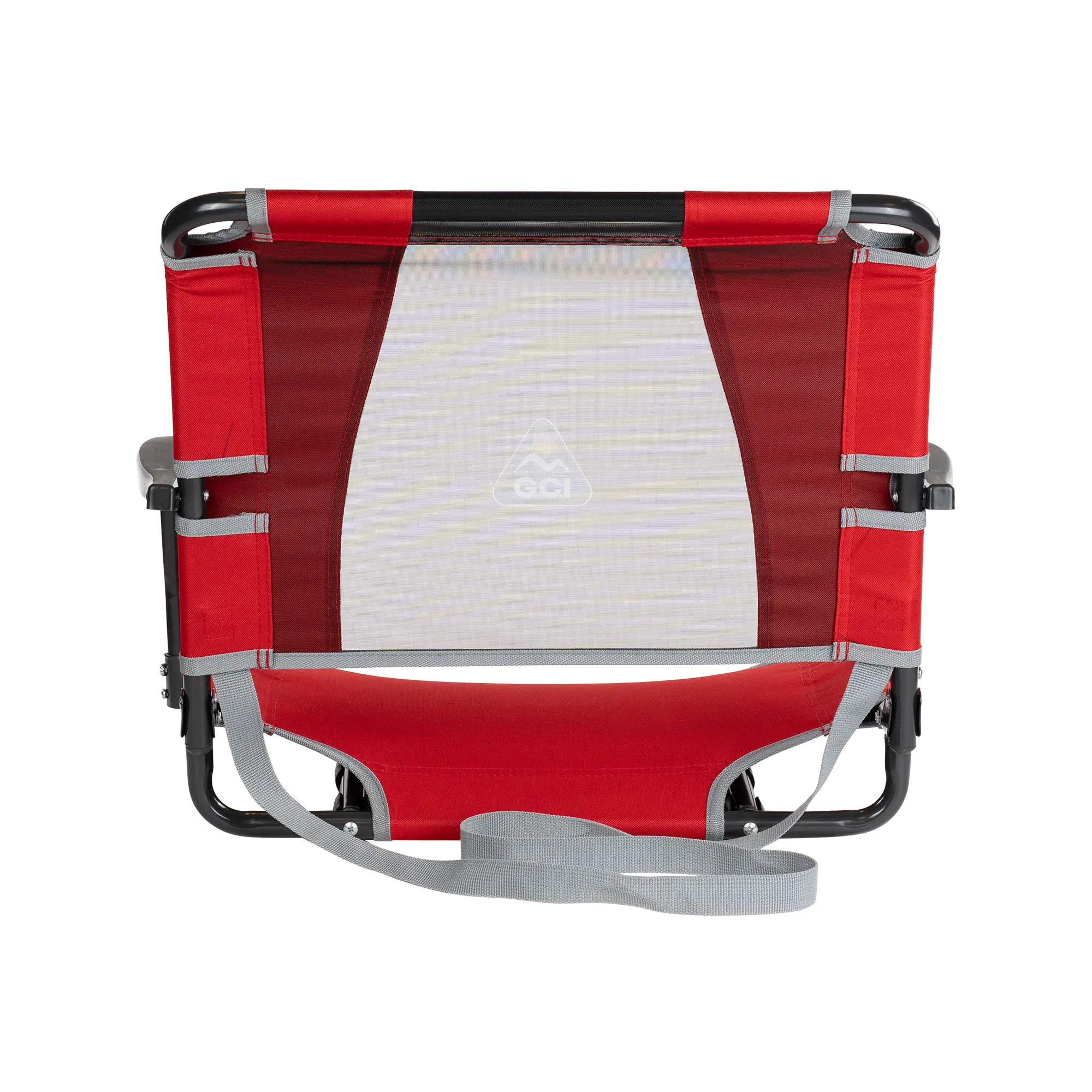 Secure-Hook Big Comfort Stadium Chair with Armrests - Choice 465 - Grandstand Cushion Seat with Secure Under-Bench Hooks Detail