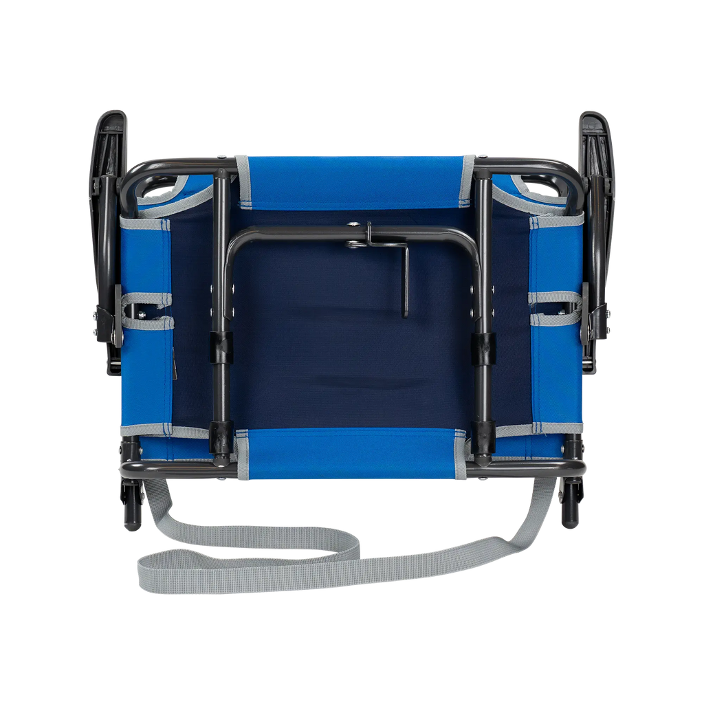 Secure-Hook Big Comfort Stadium Chair with Armrests - Choice 465 - Grandstand Cushion Seat with Secure Under-Bench Hooks Detail