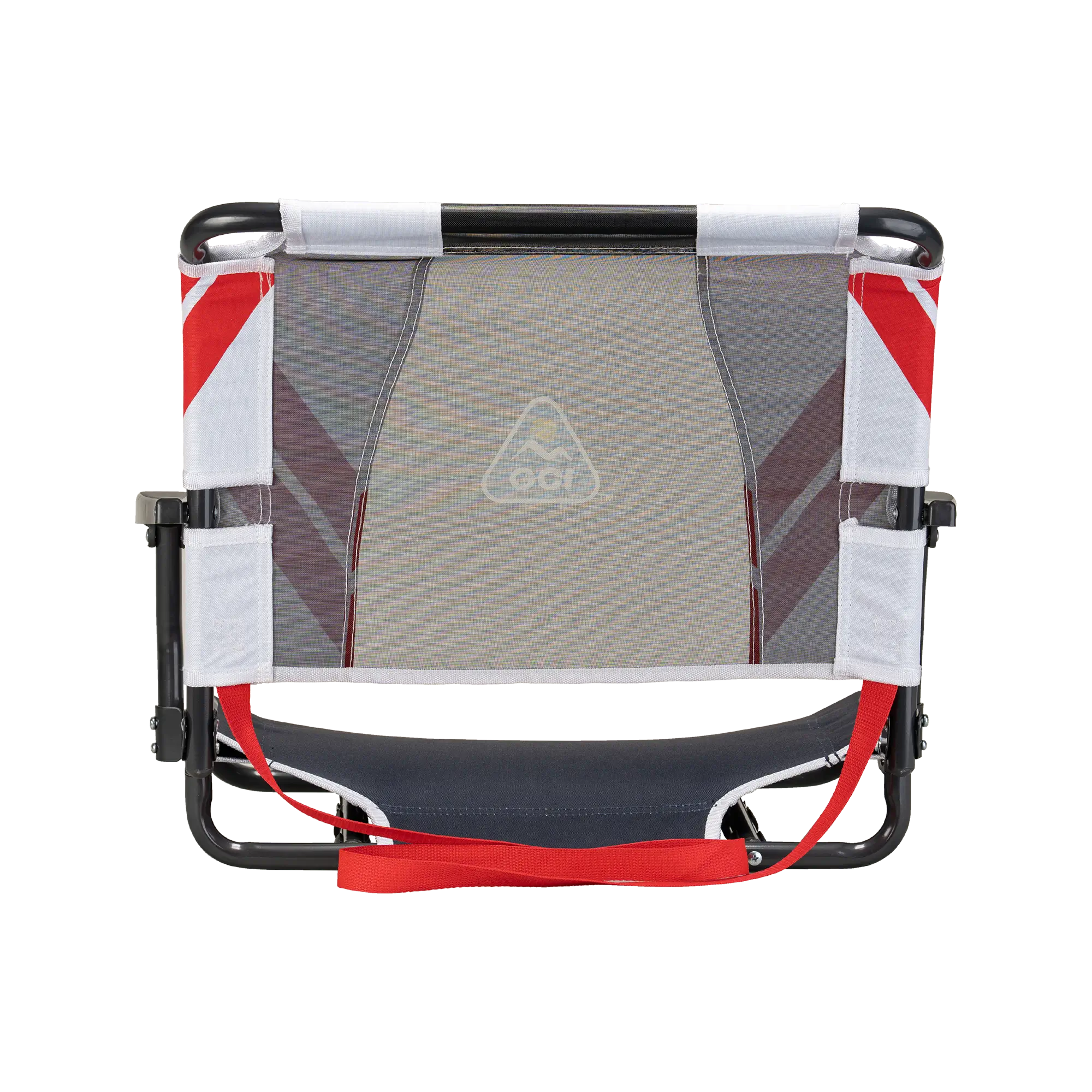 Secure-Hook Big Comfort Stadium Chair with Armrests - Choice 465 - Grandstand Cushion Seat with Secure Under-Bench Hooks Detail