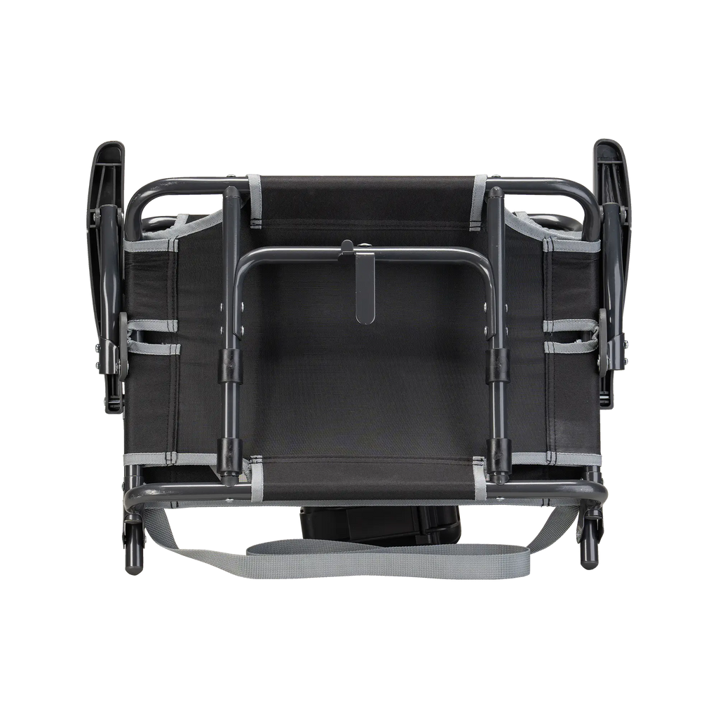Secure-Hook Big Comfort Stadium Chair with Armrests - Choice 465 - Grandstand Cushion Seat with Secure Under-Bench Hooks Detail