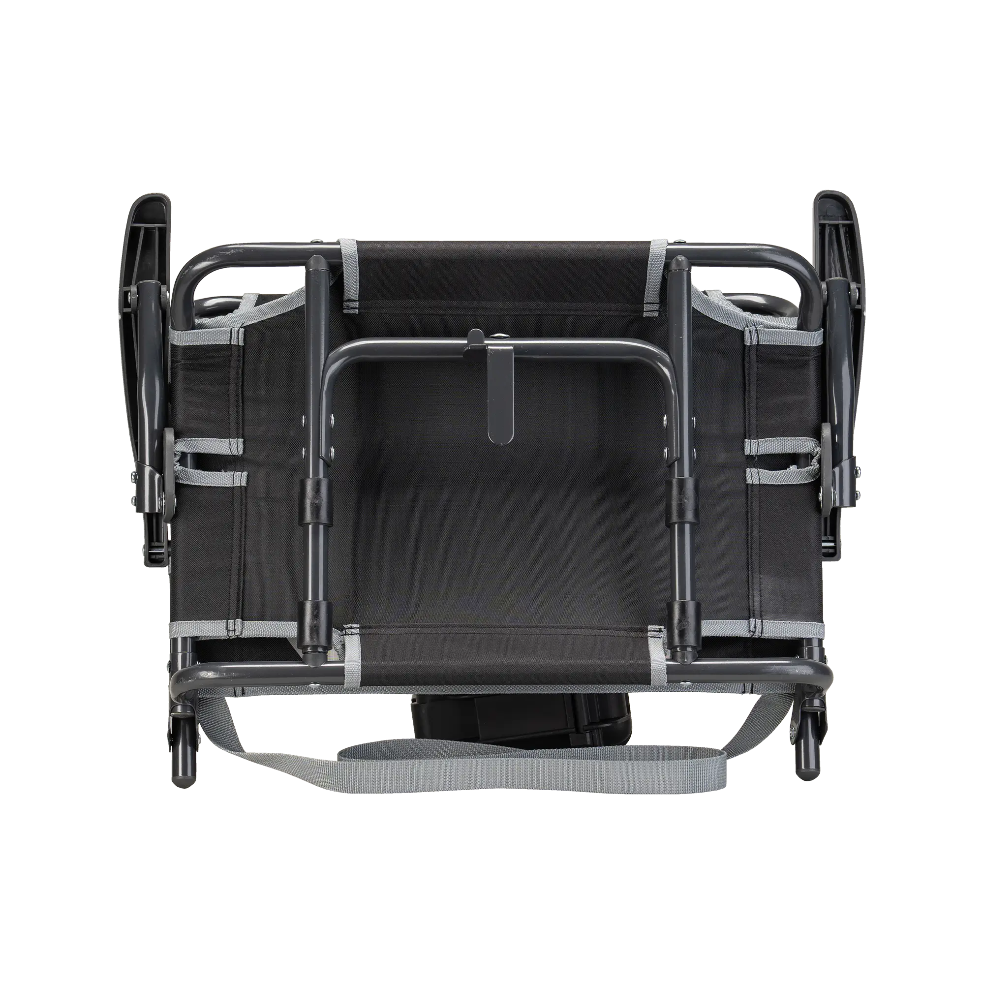 Secure-Hook Big Comfort Stadium Chair with Armrests - Choice 465 - Grandstand Cushion Seat with Secure Under-Bench Hooks Detail