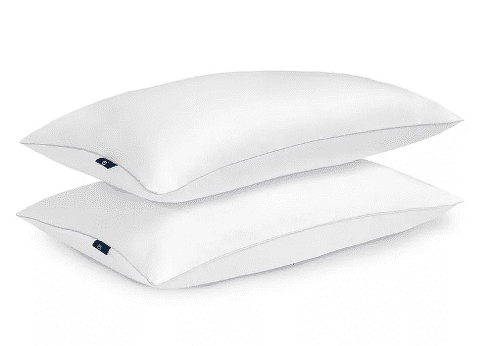 Orthopedic Support Queen Microfiber Polyester Bed Pillows Hypoallergenic (2 Count) - Hotel Quality Plush Sleeping Pillows Detail