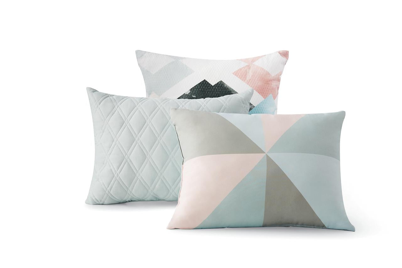 All-Season Reversible Marble Diamond 8-Piece Bed in a Bag Bedding Set, Twin/Twin XL - Hypoallergenic Ultra-Fluffy Quilt for Winter Detail
