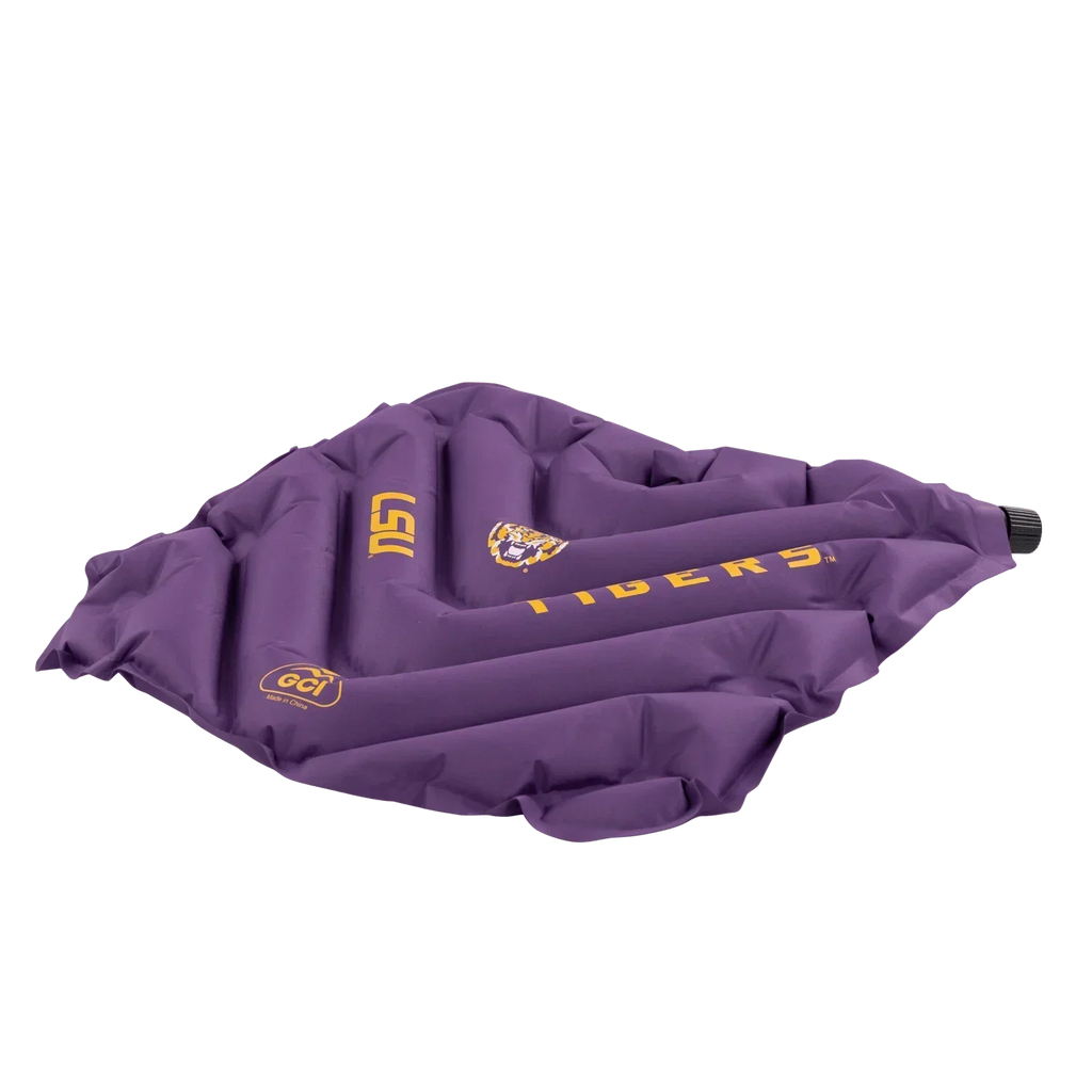 Bleacher-Friendly College V Seat Inflatable Stadium Cushion - LSU Tigers - Choice 762 - Ergonomic Portable Stadium Seat for Sports Events Detail