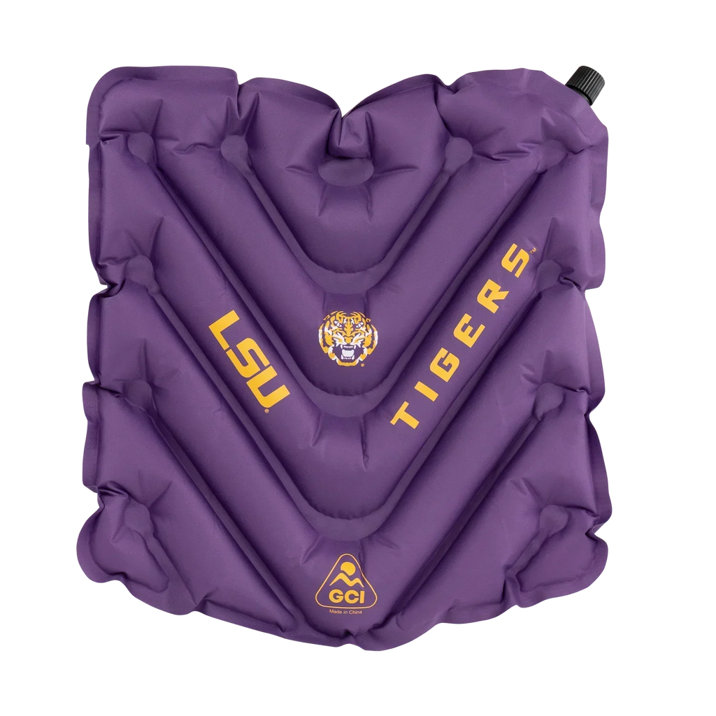 Bleacher-Friendly College V Seat Inflatable Stadium Cushion - LSU Tigers - Choice 762 - Ergonomic Portable Stadium Seat for Sports Events - Default Title
