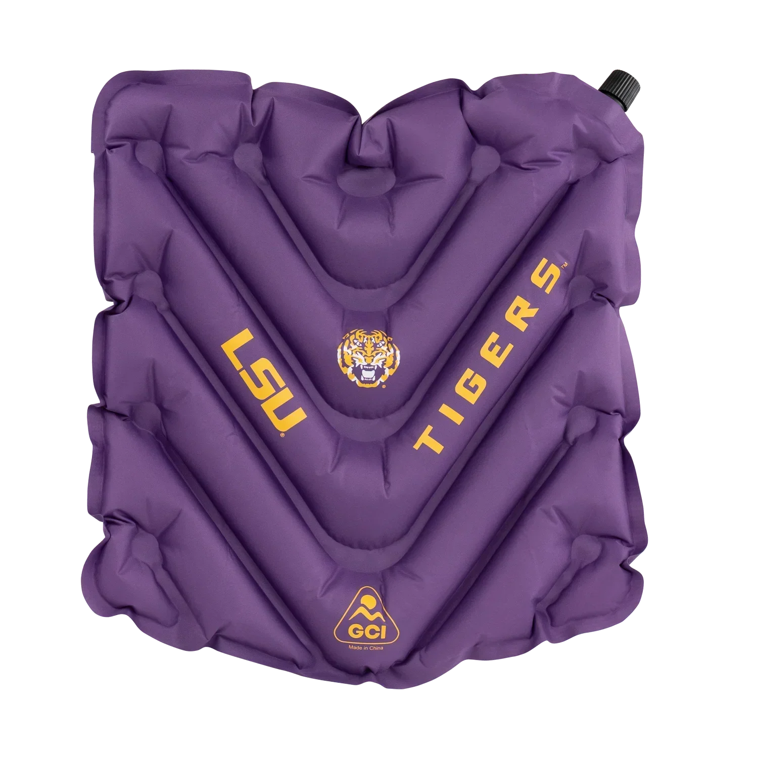 Bleacher-Friendly College V Seat Inflatable Stadium Cushion - LSU Tigers - Choice 762 - Ergonomic Portable Stadium Seat for Sports Events - Default Title