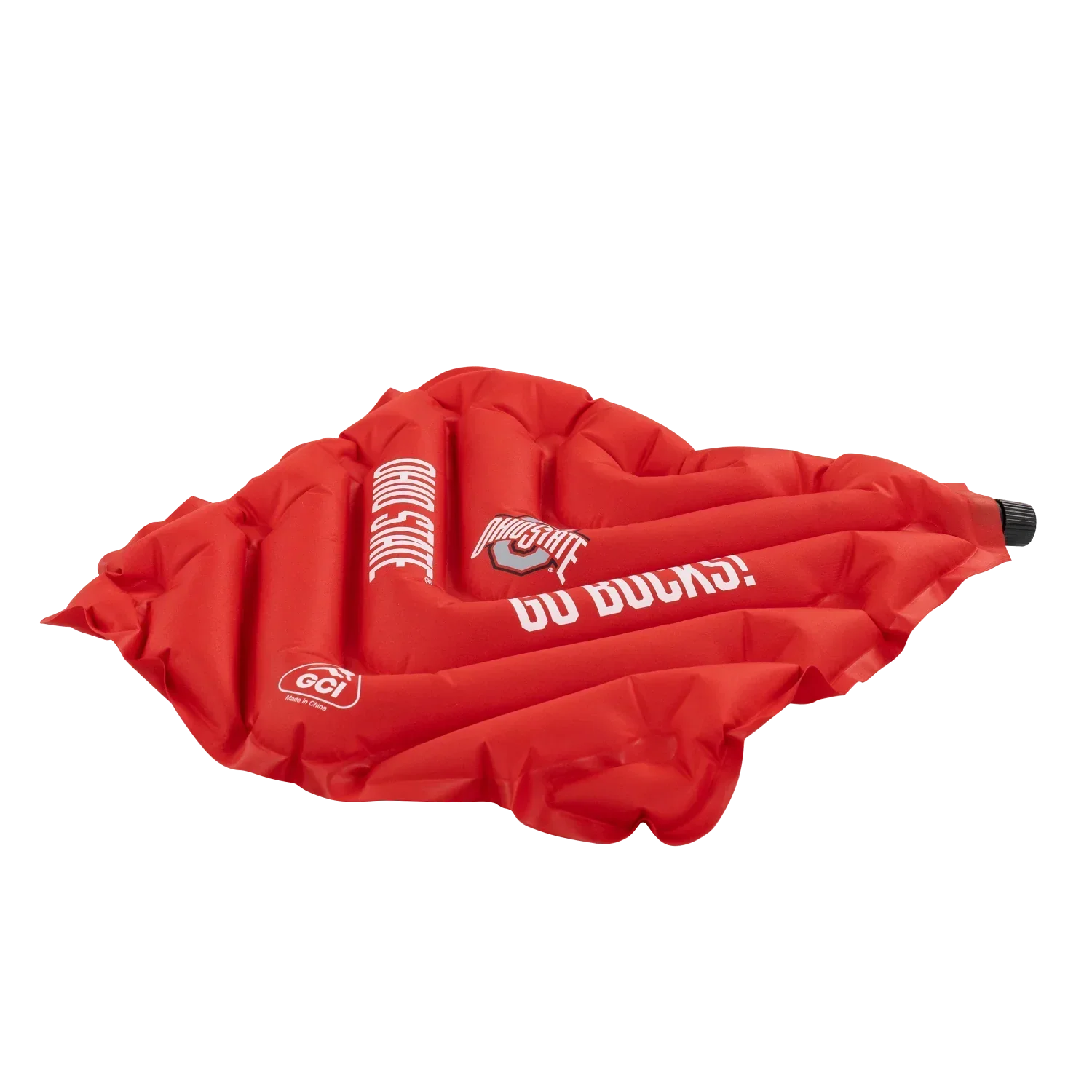 Ultra-Lightweight College V Seat Inflatable Stadium Cushion - Ohio State Buckeyes - Choice 778 - Grandstand Cushion Seat with Secure Under-Bench Hooks Detail