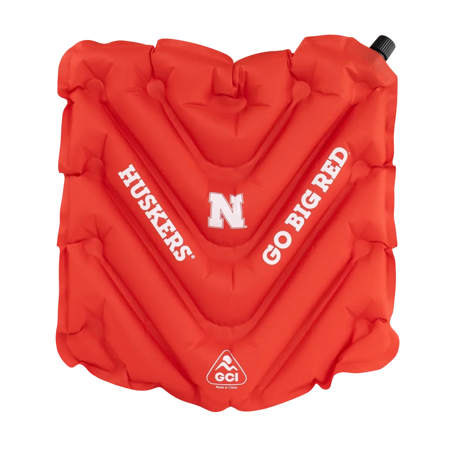 Ultra-Lightweight College V Seat Inflatable Stadium Cushion - Nebraska Cornhuskers - Choice 277 - Ergonomic Portable Stadium Seat for Sports Events - Default Title