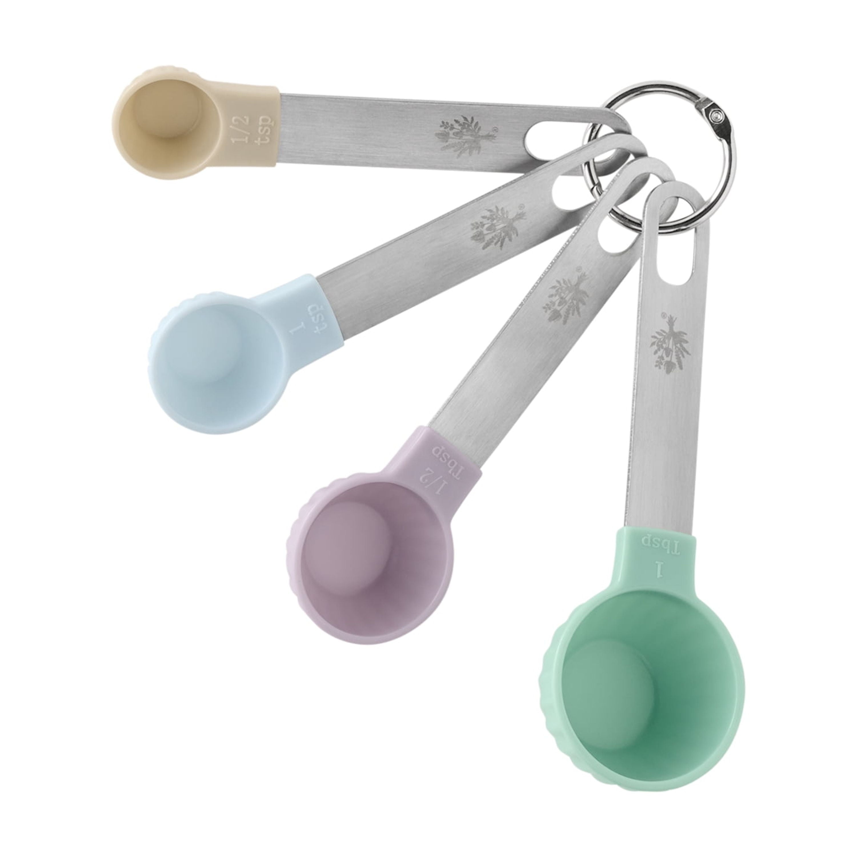 Innovative 8-Piece Plastic Measuring Cup and Spoon Set, Multicolor - Premium Stainless Steel Garlic Presser & Peeler Detail