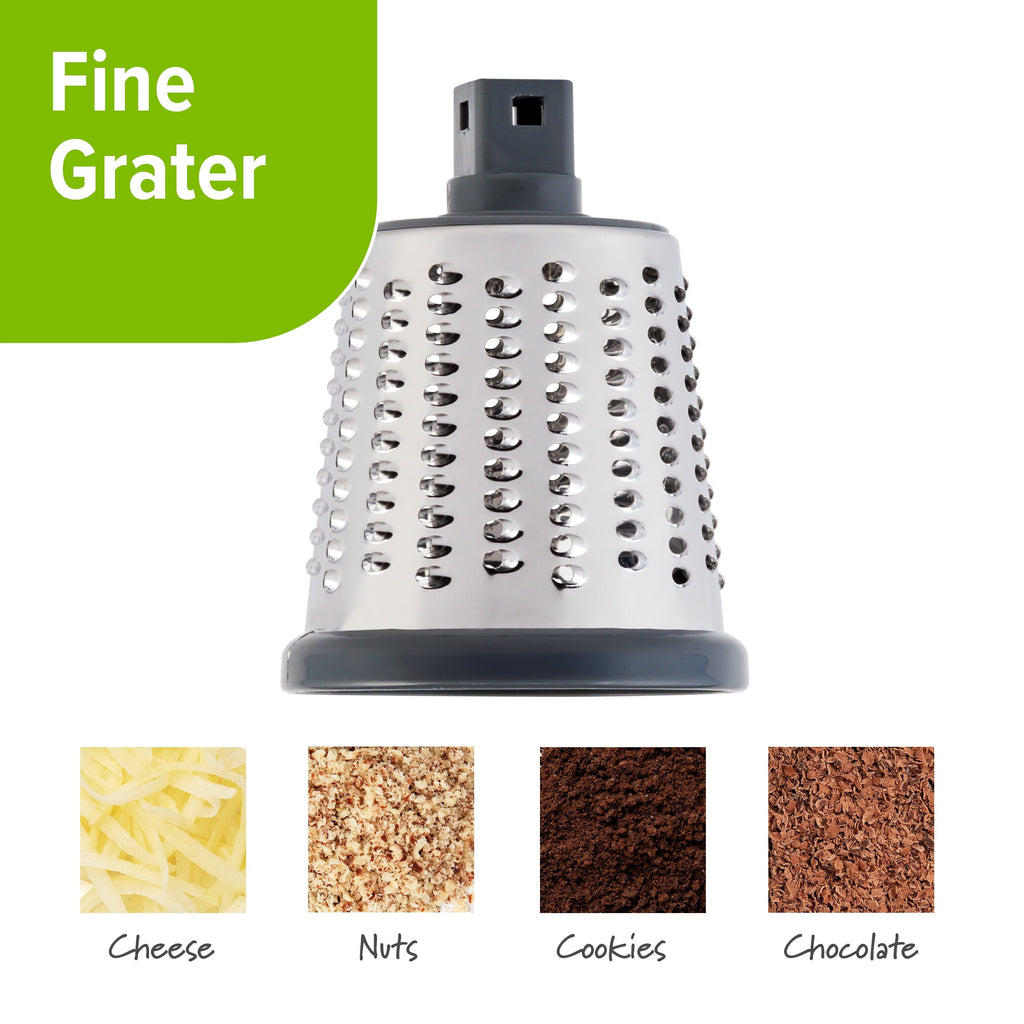 Ergonomic Manual Manual Rotary Grater & Slicer - Innovative Kitchen Helper for Modern Cooking Detail