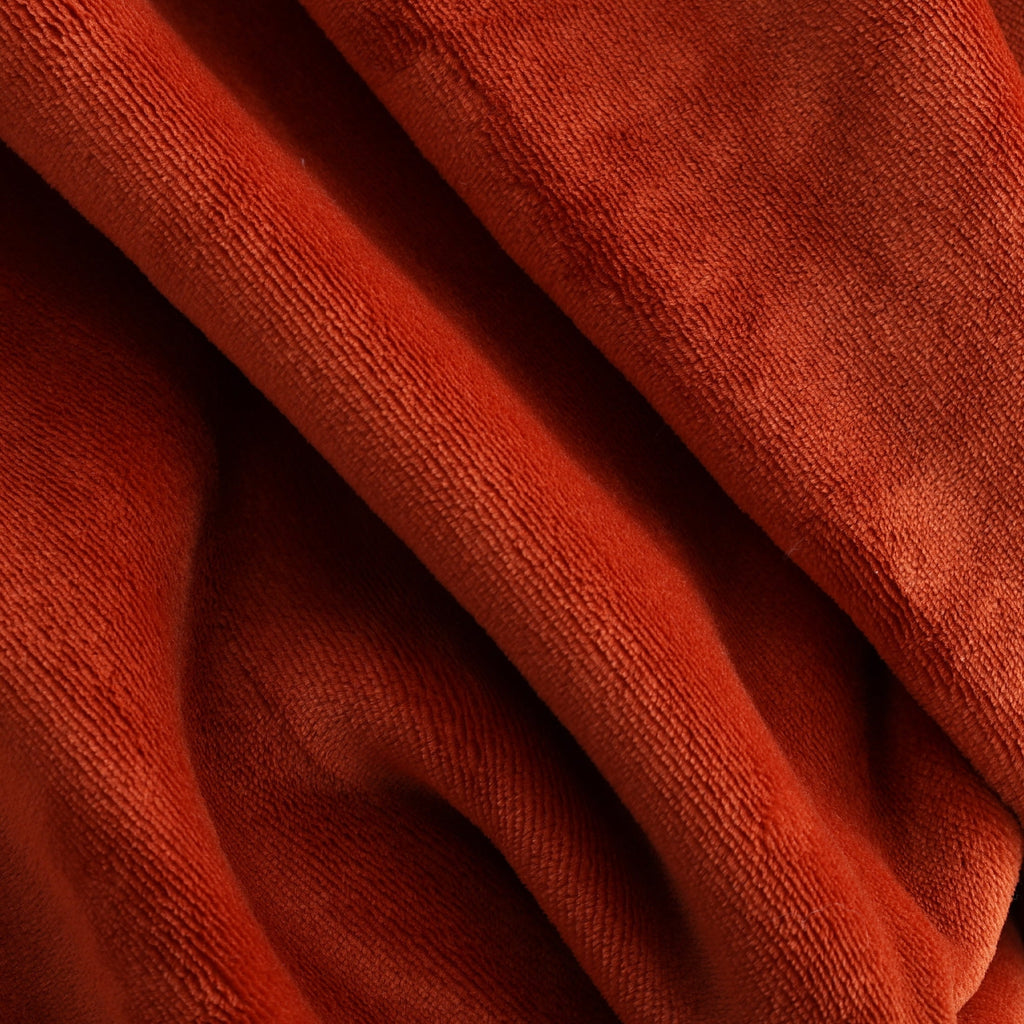 Cozy Fleece Reversible Printed Velvet Plush and Hampshire Faux Shearling Soft Throw Blanket, Standard Size, Auburn Sun - Super Soft Reversible Sherpa Flannel Blanket Detail
