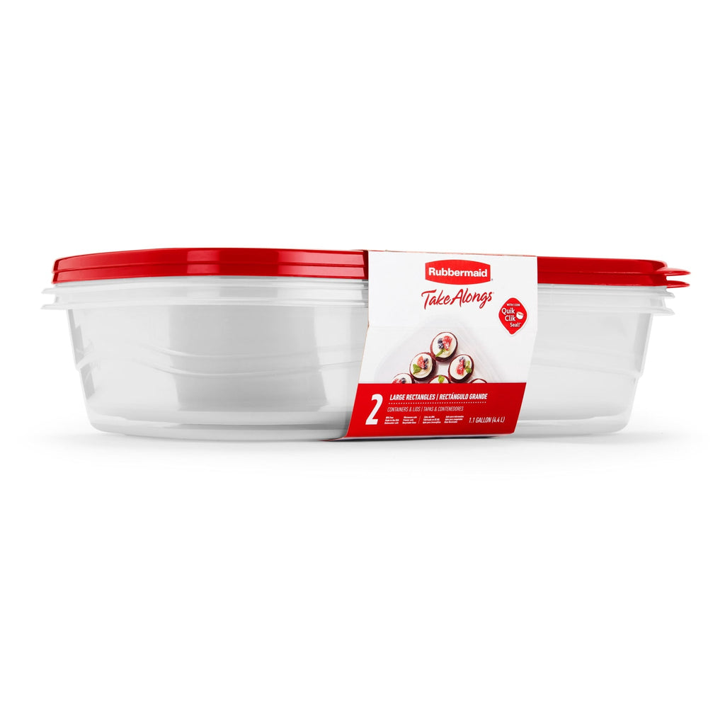 Playful Geometric 1 Gallon, 2 Packs, Red, Large Rectangular Plastic Food Storage Containers - Deliciously Soft Cupcake Sensory Glob Detail