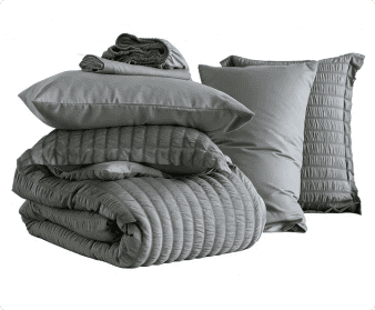 Hypoallergenic Cloud 7 Piece Queen Comforter Set, Bed in a Bag with Sheets, Pillowcases & Shams, All Season Soft Bedding, Cozy and Lightwe... - All-Season Down Alternative Comforter Insert Detail