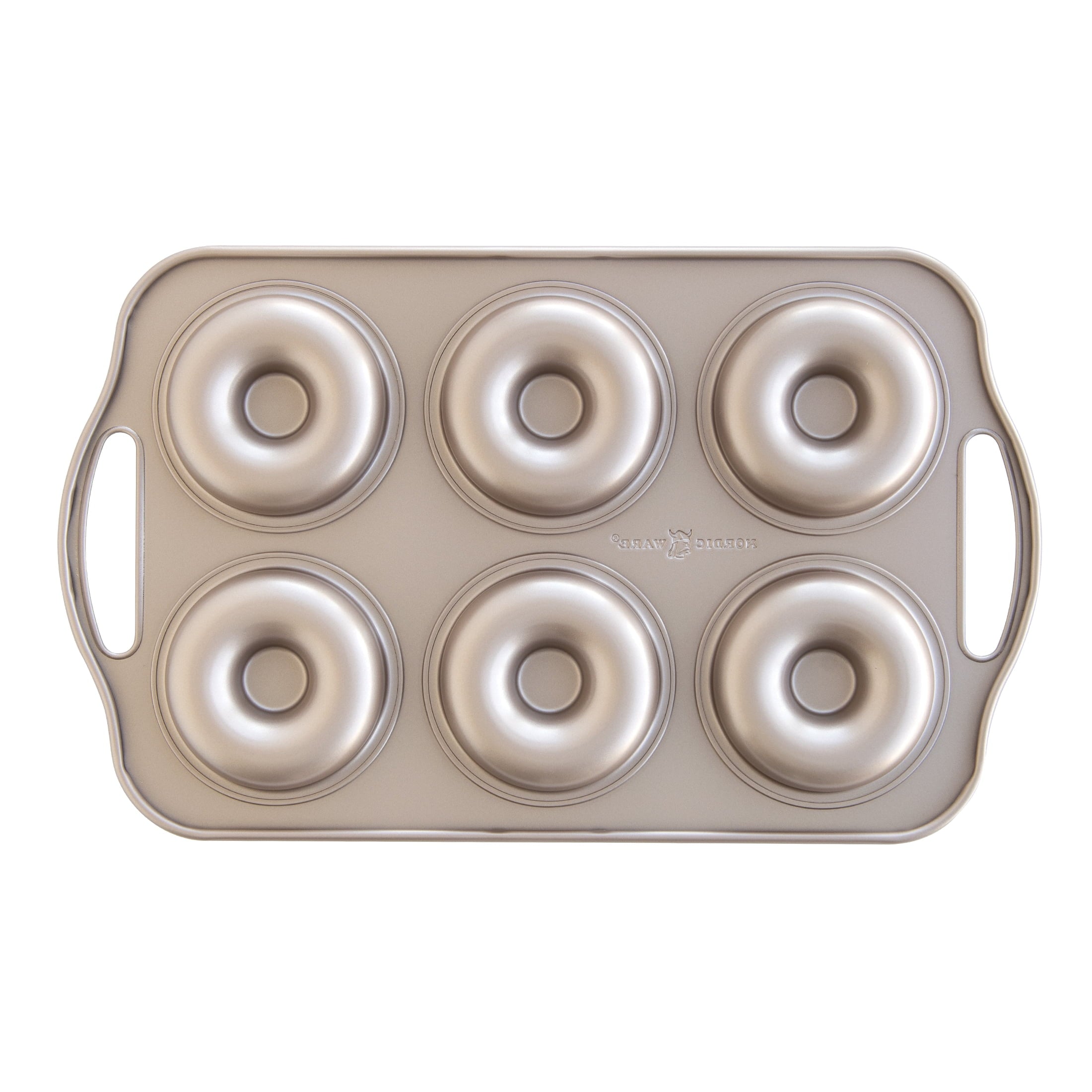 Innovative 6 Cavity Nonstick Steel Donut Pan - Premium Stainless Steel Garlic Presser & Peeler Detail