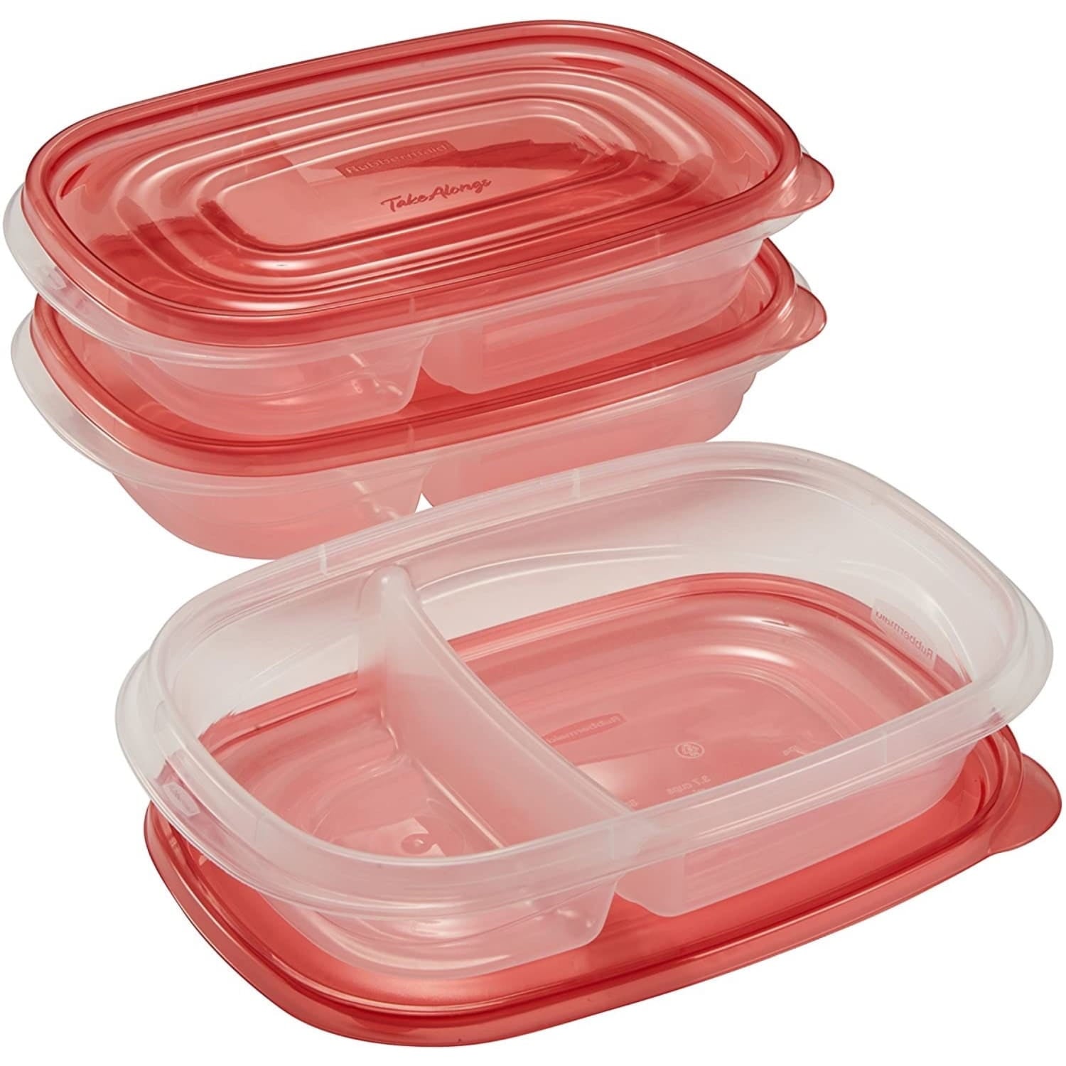 Fun Food Fidget alongs Divided Rectangular Food Storage Containers, 3.7 Cup, 3-Pack - Fun Food Fidget Cookie Squishable Toy Detail