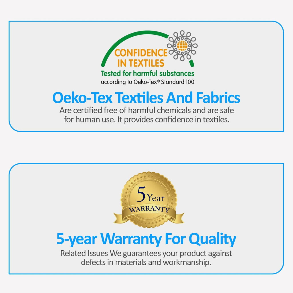 Ergonomic Memory Foam Queen Size Bamboo Pillow, Memory Foam Bed Pillows with Washable Pillowcases, Queen - Orthopedic Shredded Foam Bed Pillow Set Detail