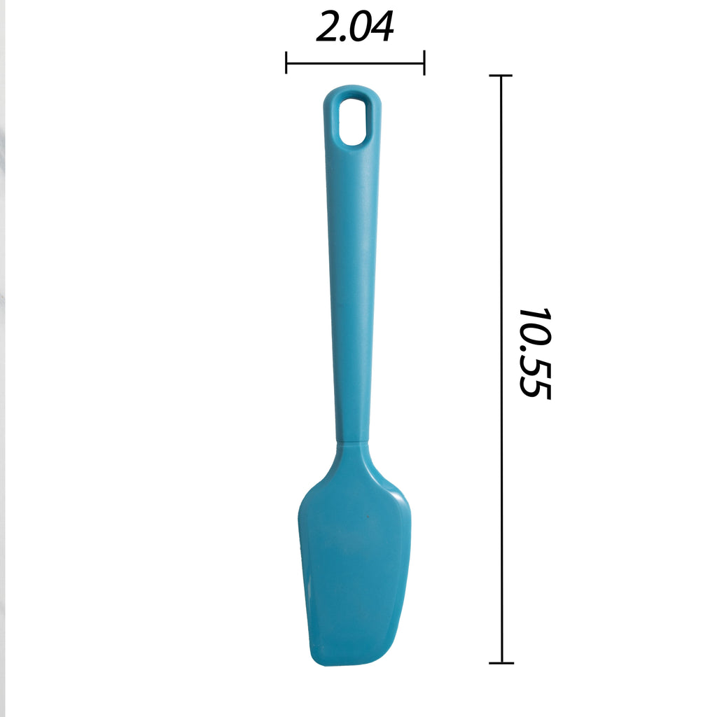 Durable Steel Silicone Food- Grade Blue 10.55" L Kitchen Spatula - Multi-Purpose Hand Tool for Daily Meal Prep Detail