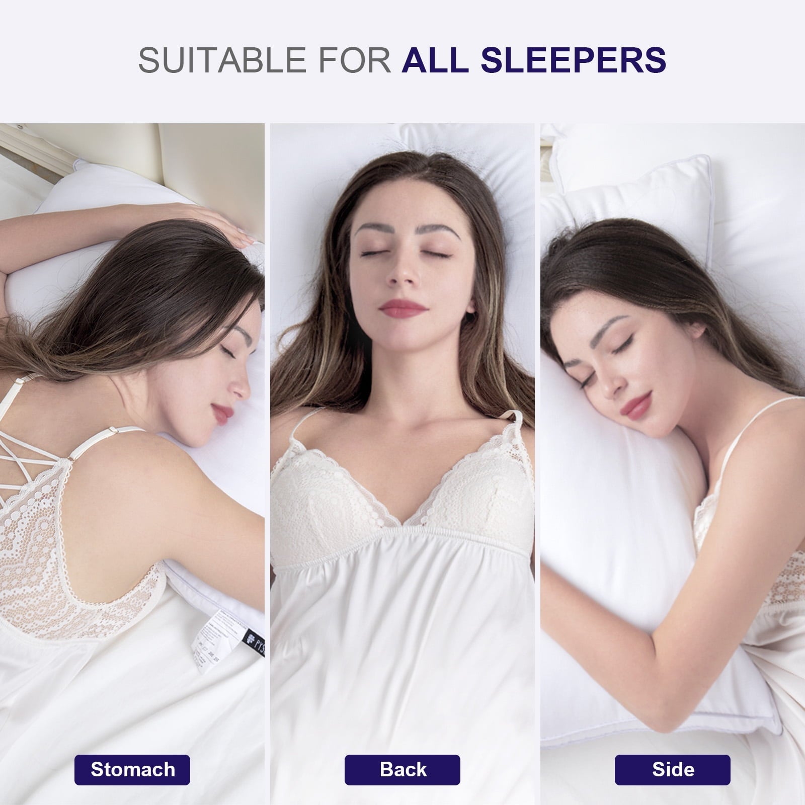 Fluffy Shredded Bed Pillows 2 Pack Down Alternative Pillows for Bed Queen Size Set of 2 Soft Hotel Collection Gusseted Cooling Pillow... - Decorative Throw Pillow Cushion for Sofa & Bed Detail