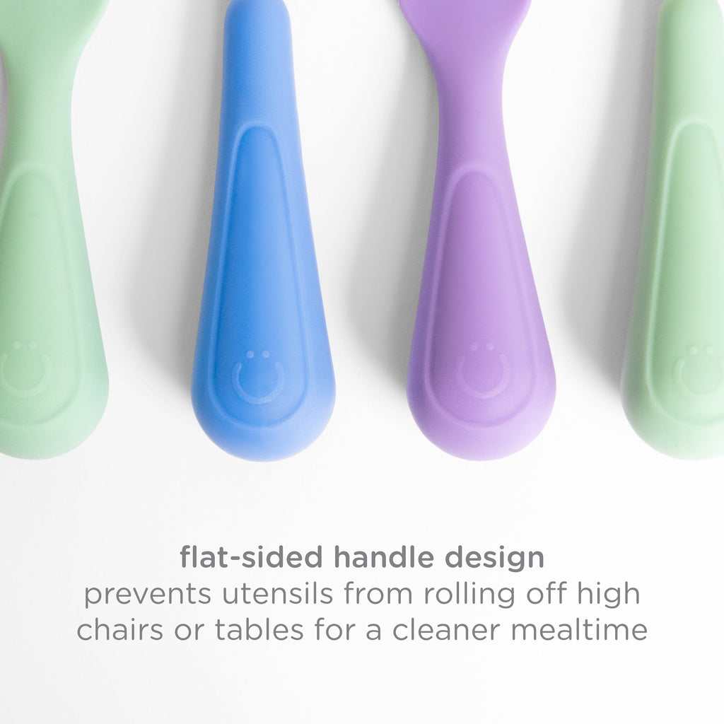 High-Precision Silicone Toddler Training Spoons, Baby, Silicone Flatware Sets, 3 Pack - Professional Kitchen Tool for Culinary Enthusiasts Detail