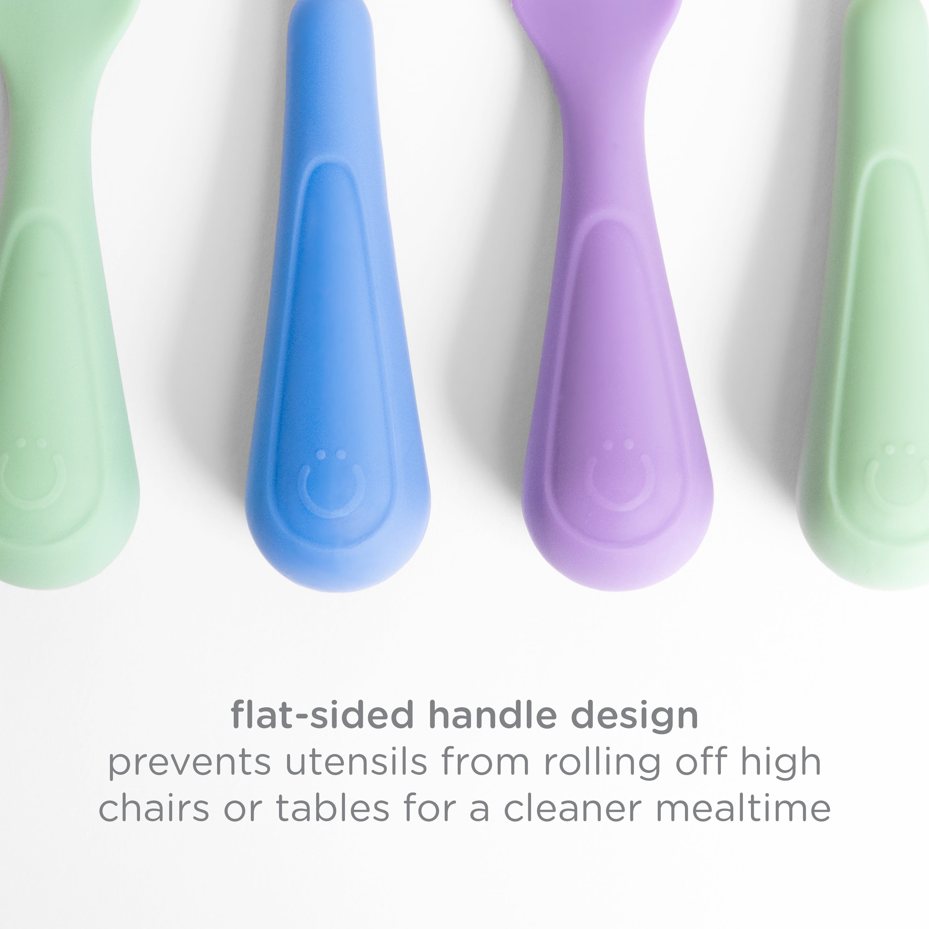 High-Precision Silicone Toddler Training Spoons, Baby, Silicone Flatware Sets, 3 Pack - Professional Kitchen Tool for Culinary Enthusiasts Detail
