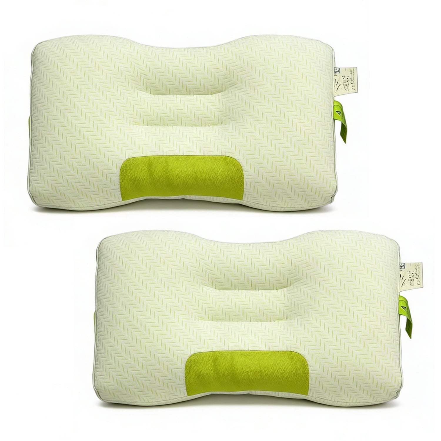 Hotel Collection 2-Pack Bamboo Fiber Bed Pillow (29.13" x 18.9") - A-Class Safe and Cooling - Hotel Quality Plush Sleeping Pillows - Default Title
