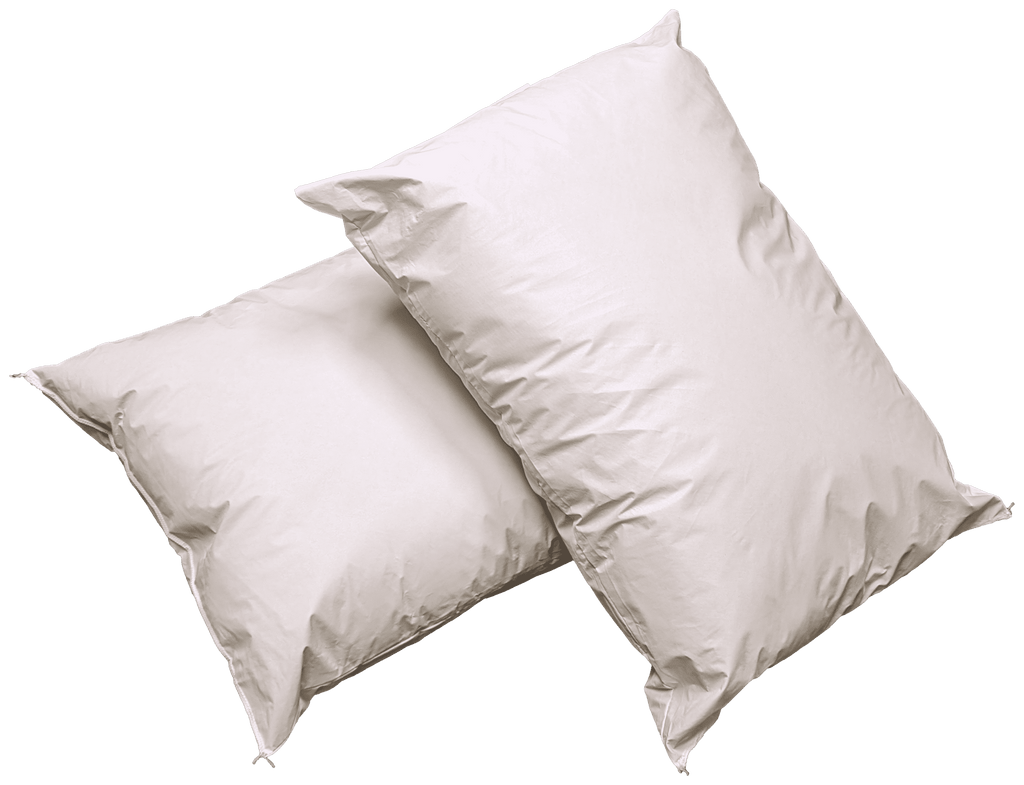 Ergonomic Memory Foam 2 Pack MediCheck White Vinyl Covered Bed Pillows 20 in x 26 in - Wipeable Easy Clean - Soft Low Profile Non-Fluffy Su... - Hotel Quality Plush Sleeping Pillows - Default Title