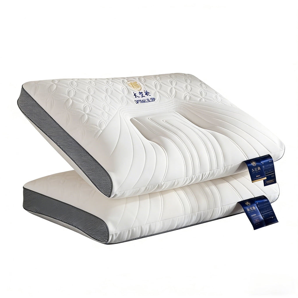 Fluffy Shredded 2-Pack Space Capsule Bed Pillow (29.13" x 18.9") - Plush and Supportive - Ergonomic Memory Foam Pillow for Neck Pain Support - Default Title