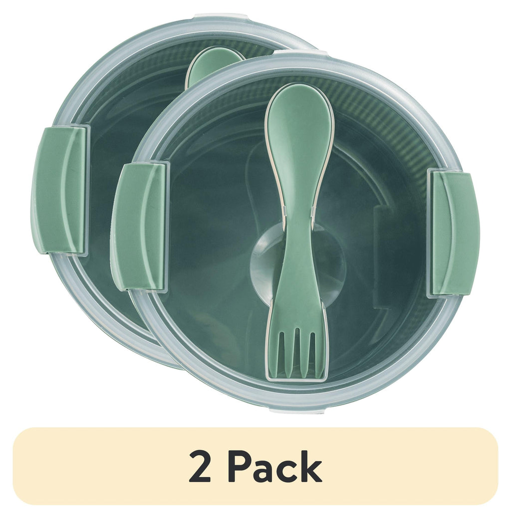 Whimsical Doughnut (2 pack) Food Storage Bento Container, Round, Green, 47oz Capacity, A Practical Choice for School Lunches a... - Deliciously Soft Cupcake Sensory Glob - Default Title