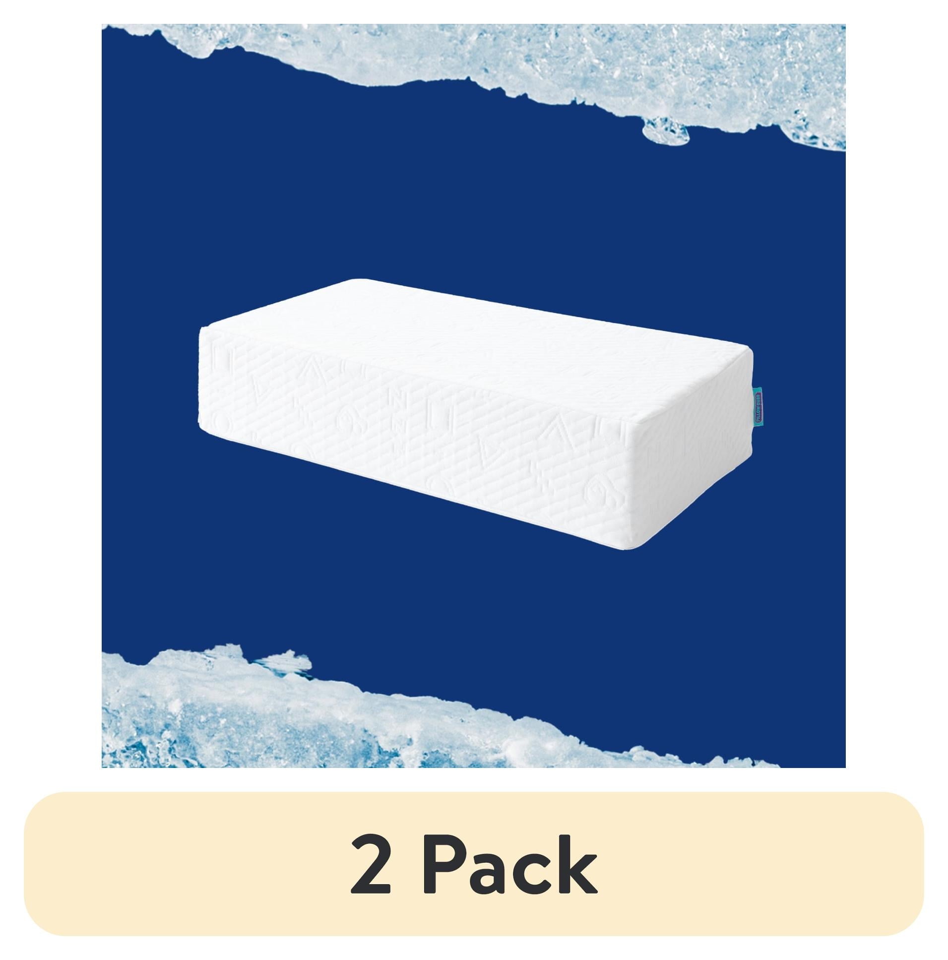 Fluffy Shredded (2 pack) Ice Cube Cooling Memory Foam Bed Pillow (1 Count) - Hotel Quality Plush Sleeping Pillows - Default Title