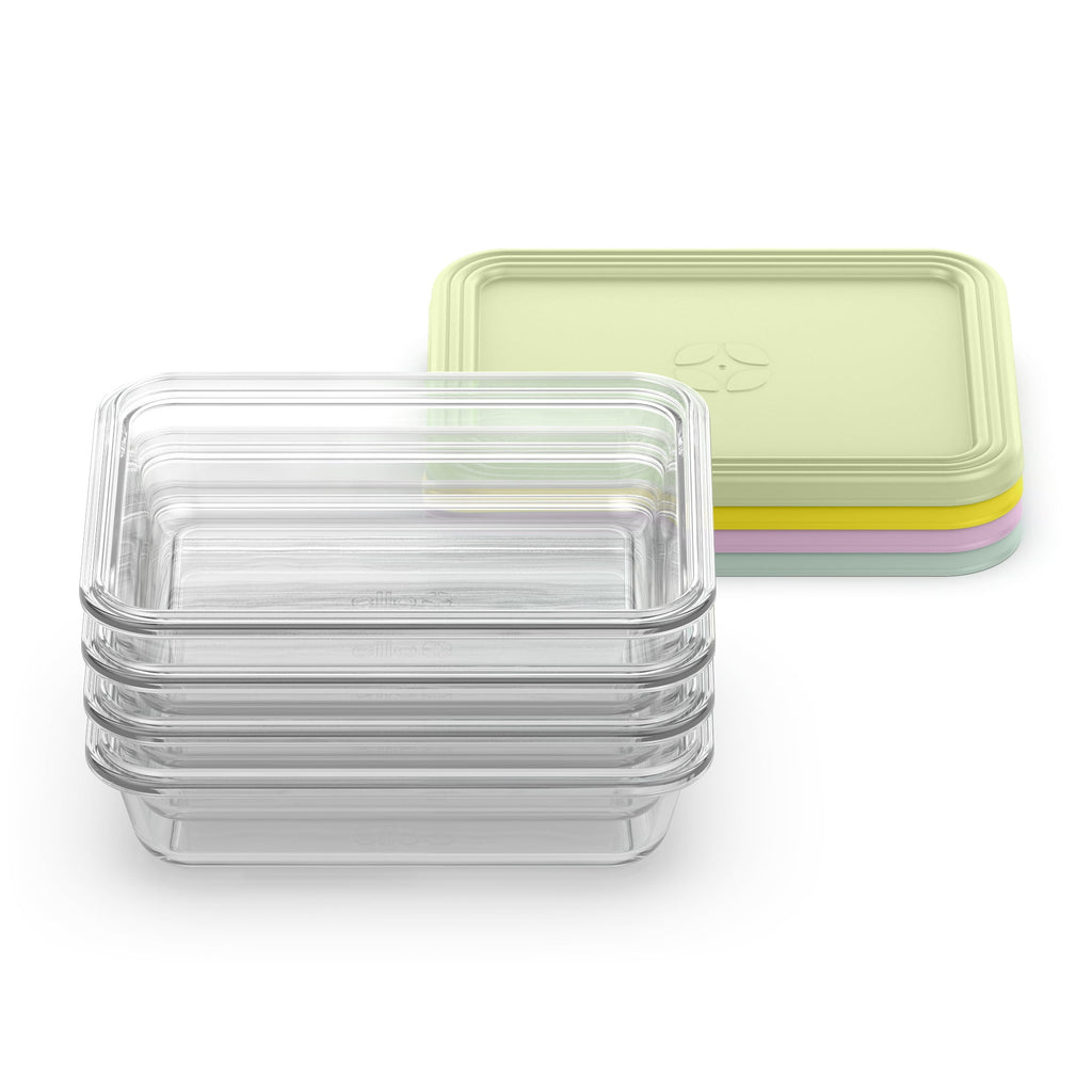 Whimsical Doughnut Everyday 4.5 Cup Glass Meal Prep Set - Deliciously Soft Cupcake Sensory Glob Detail