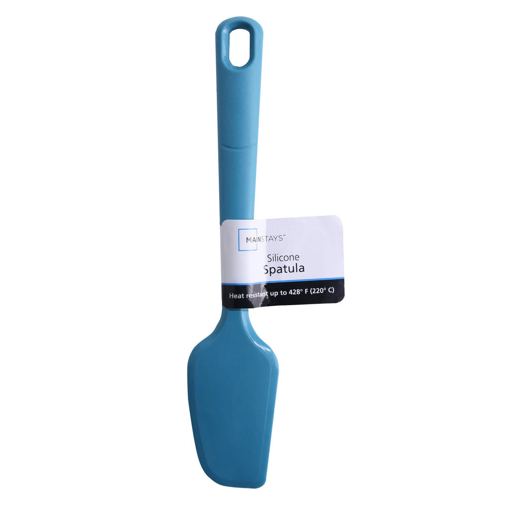 Durable Steel Silicone Food- Grade Blue 10.55" L Kitchen Spatula - Multi-Purpose Hand Tool for Daily Meal Prep Detail