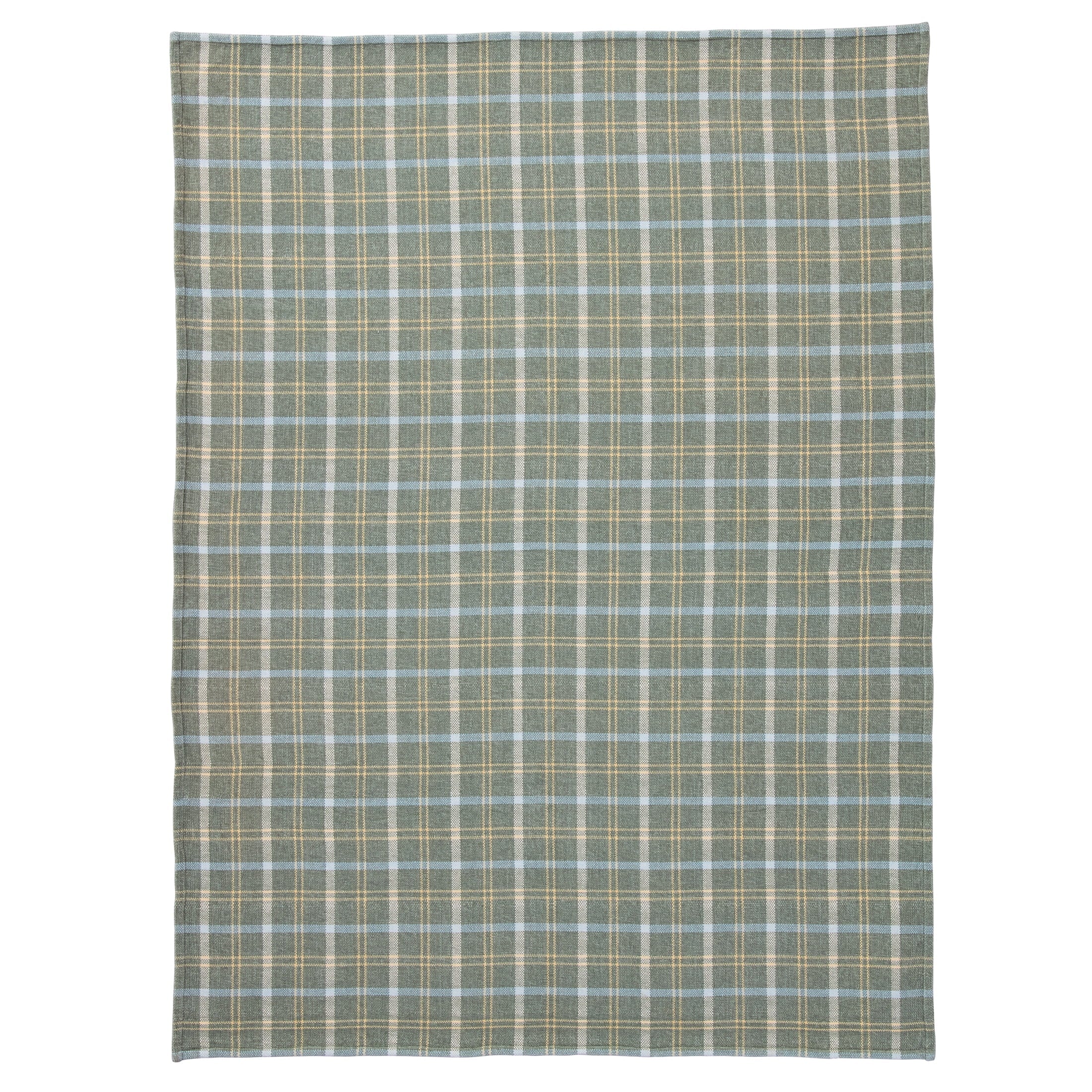 Lightweight Warm Woven Chenille Plaid Throw Blanket, Green River , 50x72 Inches - Cozy Fleece Throw Blanket for Couch & Bed Detail