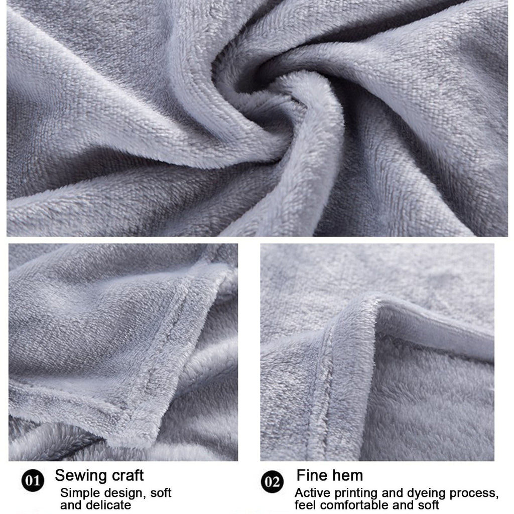 Super Soft Flannel Under $5 Flannel Blanket 27.56X39.37 Inches Blanket Soft Cozy Throw Blanket for Couch, Bed, Household Blanket for All... - Super Soft Reversible Sherpa Flannel Blanket Detail