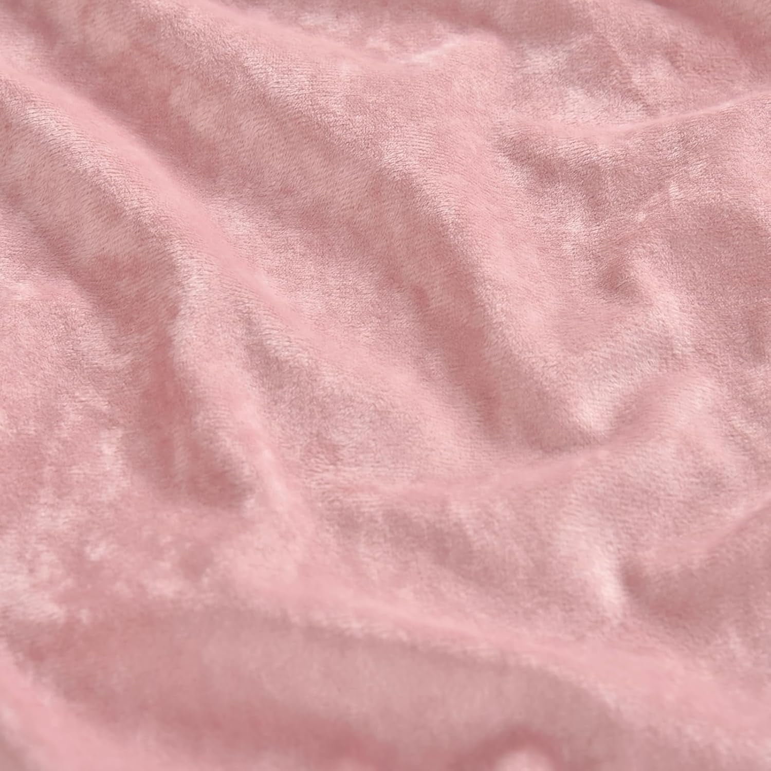 Premium Egyptian Cotton Truly Velvet Fitted Sheet Twin Size, Luxury Super Soft Flannel Bottom Sheet with 15" Deep Pocket for Winter, Pink - Breathable Egyptian Cotton Flat & Fitted Sheets Detail
