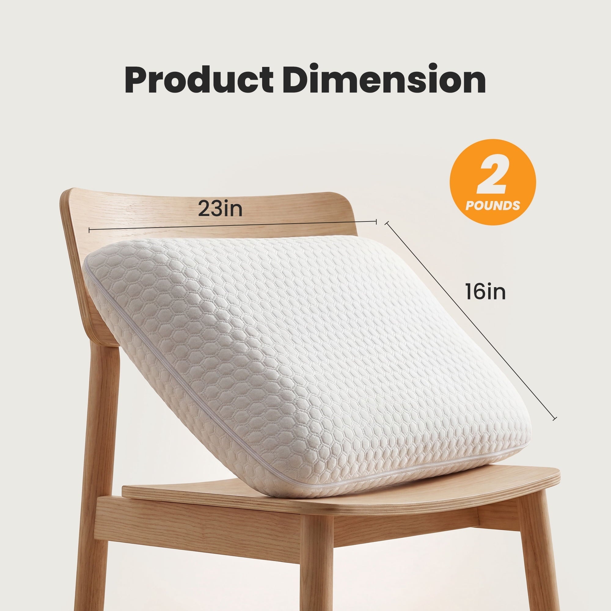 Orthopedic Support Memory Foam Pillow for Sleeping, Gel Cooling Bed Pillow with Breathable Mesh and Washable Cover for Back and Side Sle... - Orthopedic Shredded Foam Bed Pillow Set Detail