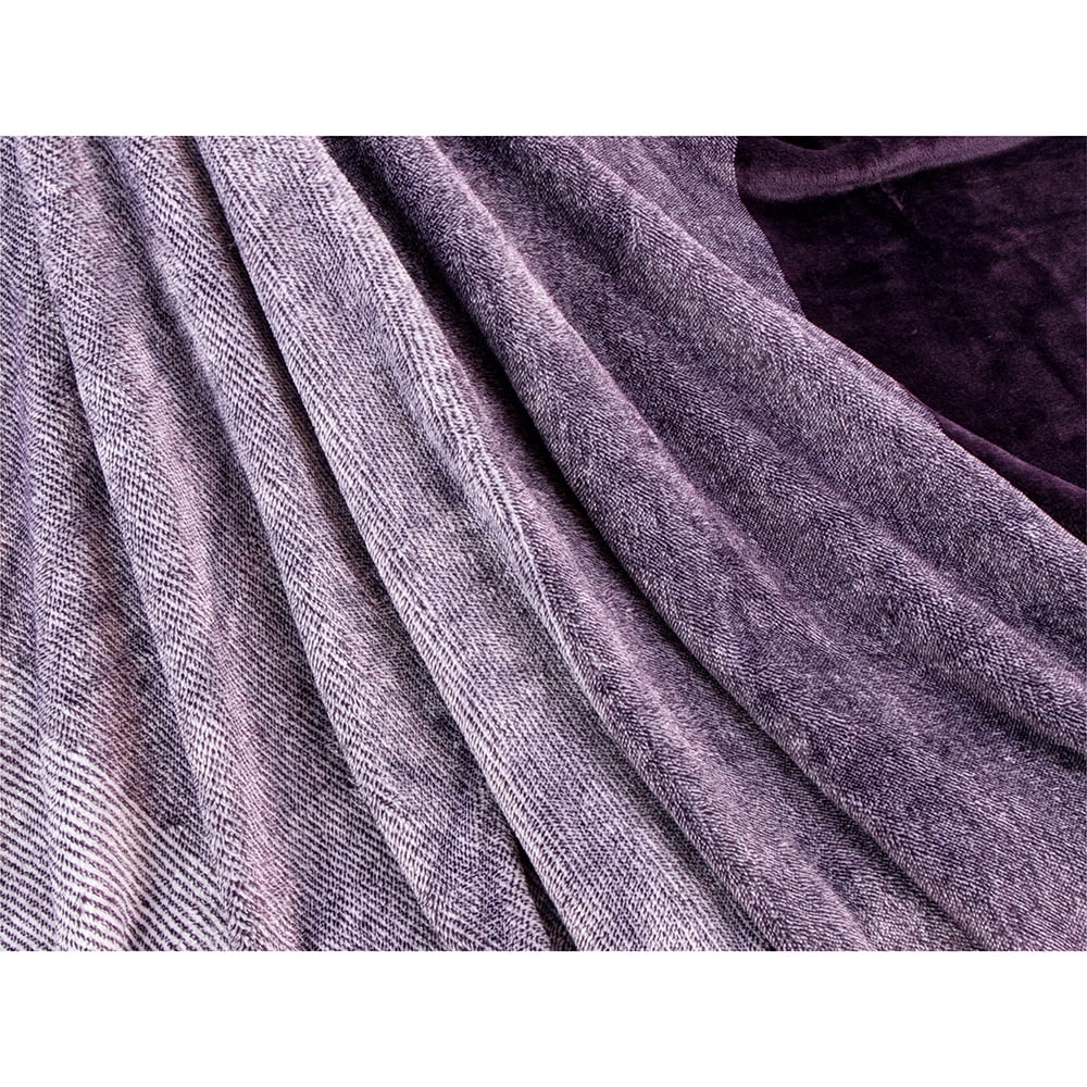 Lightweight Warm Flannel Fleece Ombre Throw Blanket for Couch | Super Soft Cozy Microfiber Couch Blanket | Gradient Decorative Accent ... - Luxury Knitted Decorative Throw Blanket with Fringes Detail