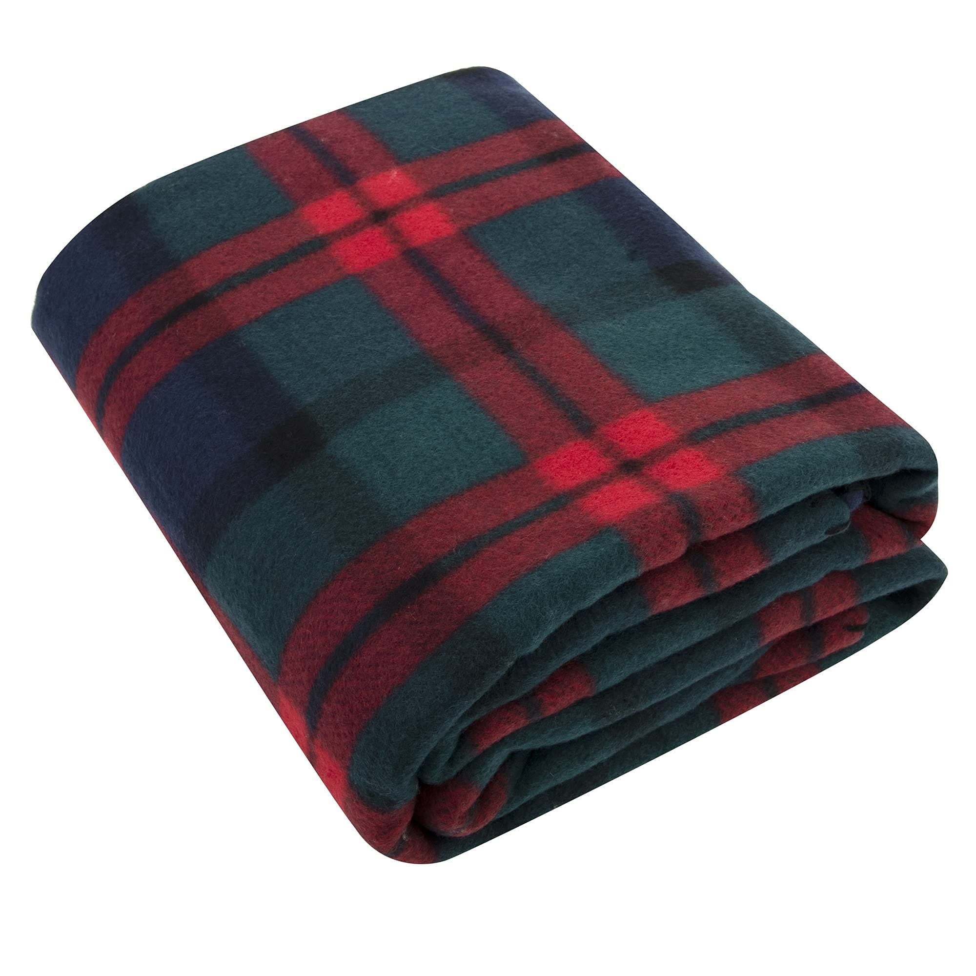 Lightweight Warm Single Plaid Color 60"L x 50"W Fleece Throw Blanket for Fall, Winter, Spring, Summer, Men, Women, Children & Pets in ... - Cozy Fleece Throw Blanket for Couch & Bed Detail